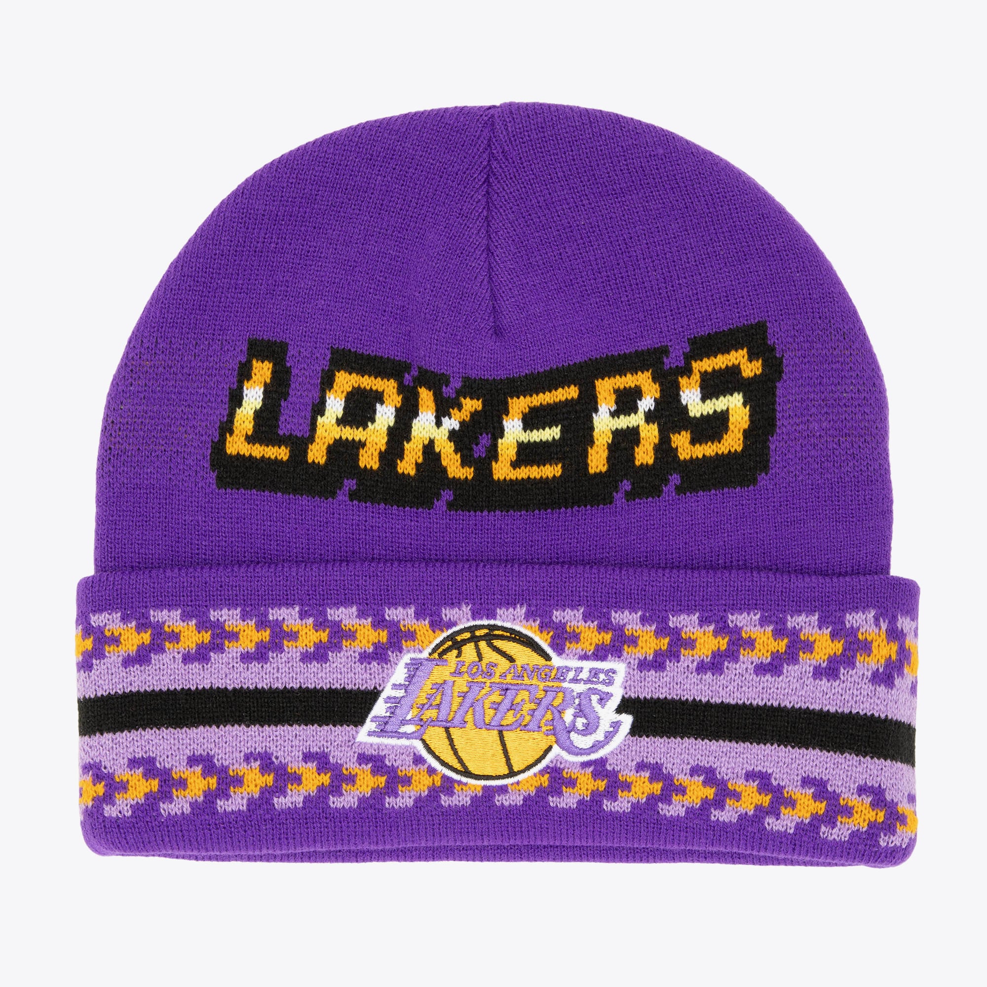 Los Angeles Lakers Mitchell & Ness Game On Hardwood Classics Strickpullover – Lila – Herren
