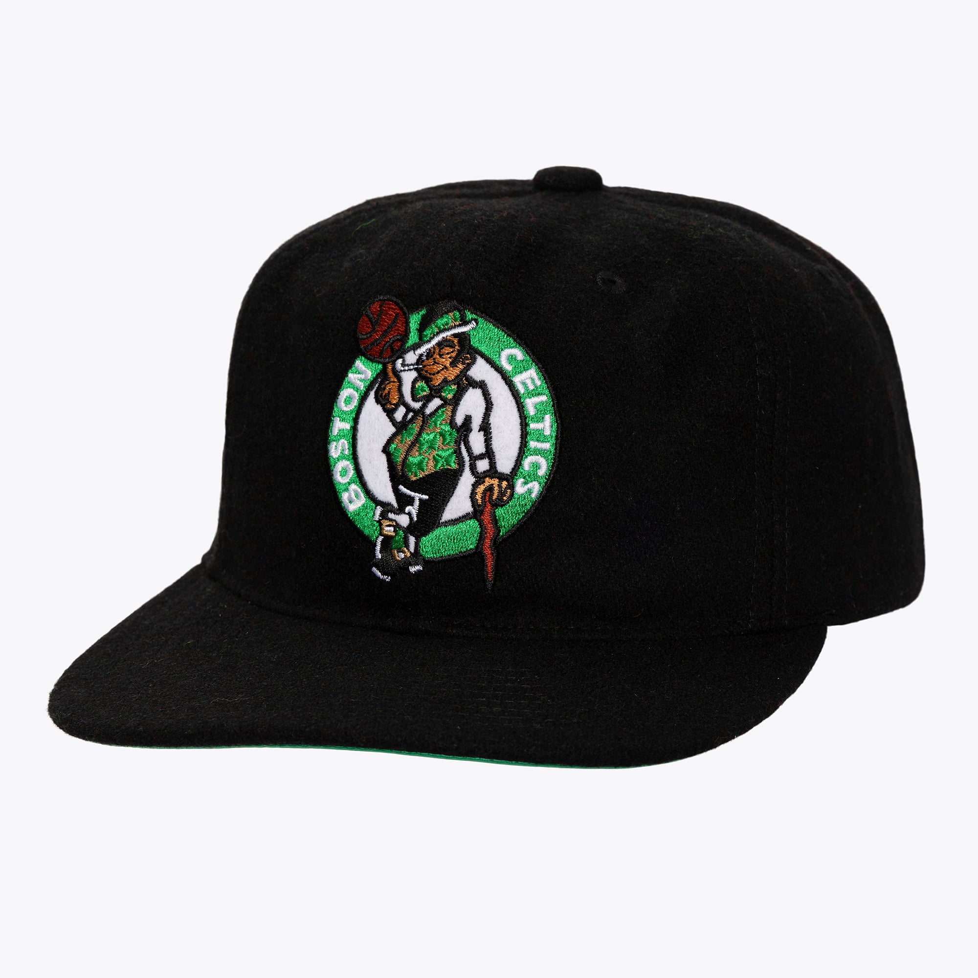 Boston Celtics Mitchell & Ness Retro Sport Strapback - Black - Mens