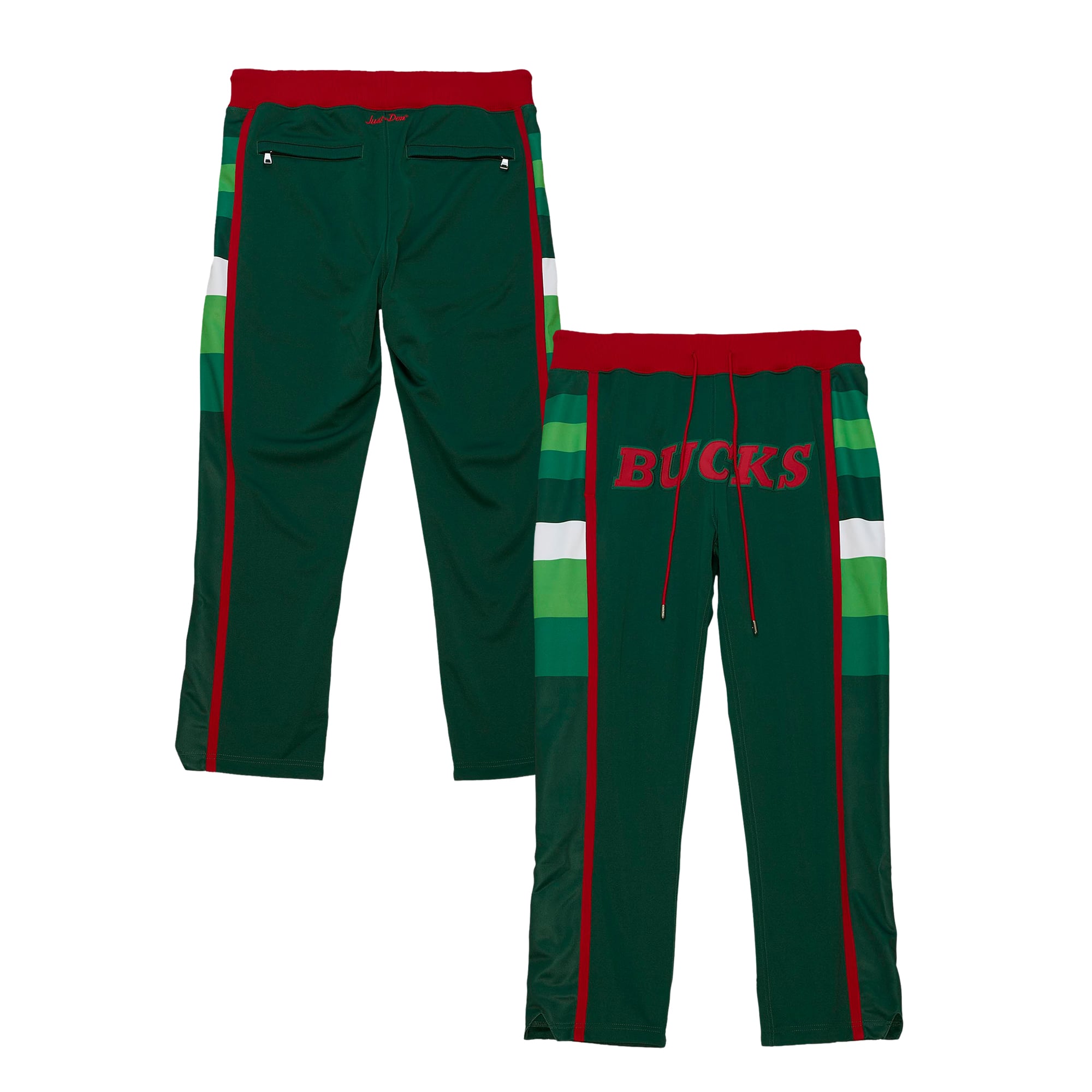 Milwaukee Bucks Mitchell & Ness Just Don Hardwood Classics Hose – Grün/Rot – Herren