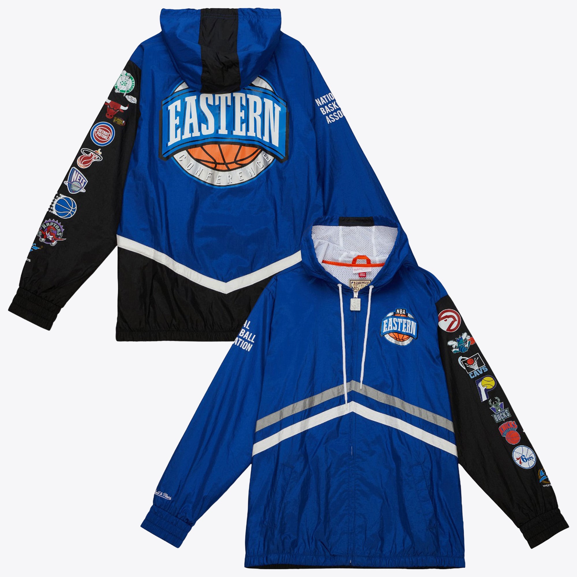 NBA Mitchell & Ness Undeniable Full Zip Windbreaker All-Star - Royal Blue - Mens