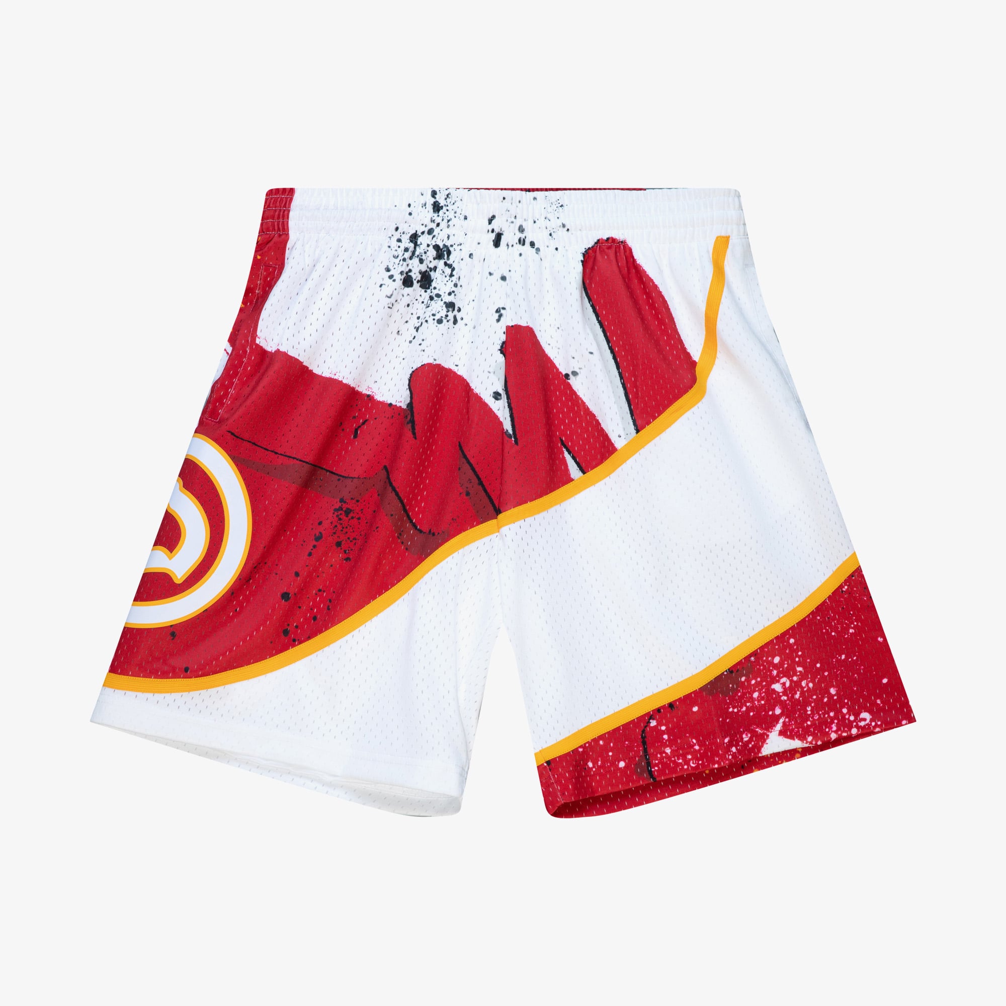 Atlanta Hawks Mitchell & Ness 1986 Hyper Hoops Swingman Shorts - White - Mens