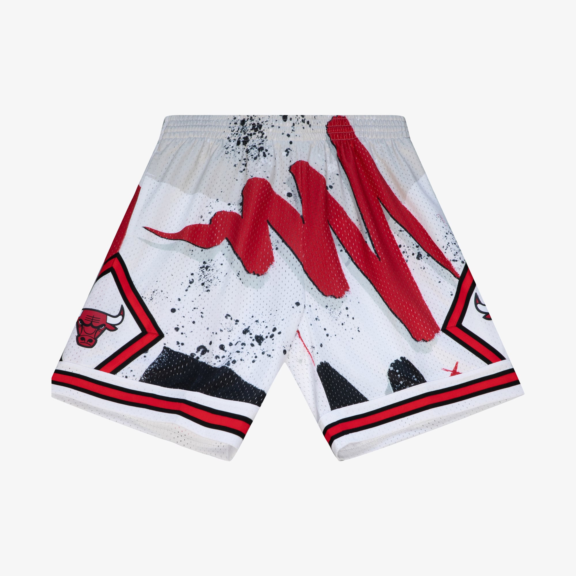 Chicago Bulls Mitchell & Ness 1997 Hyper Hoops Swingman Shorts - White - Mens