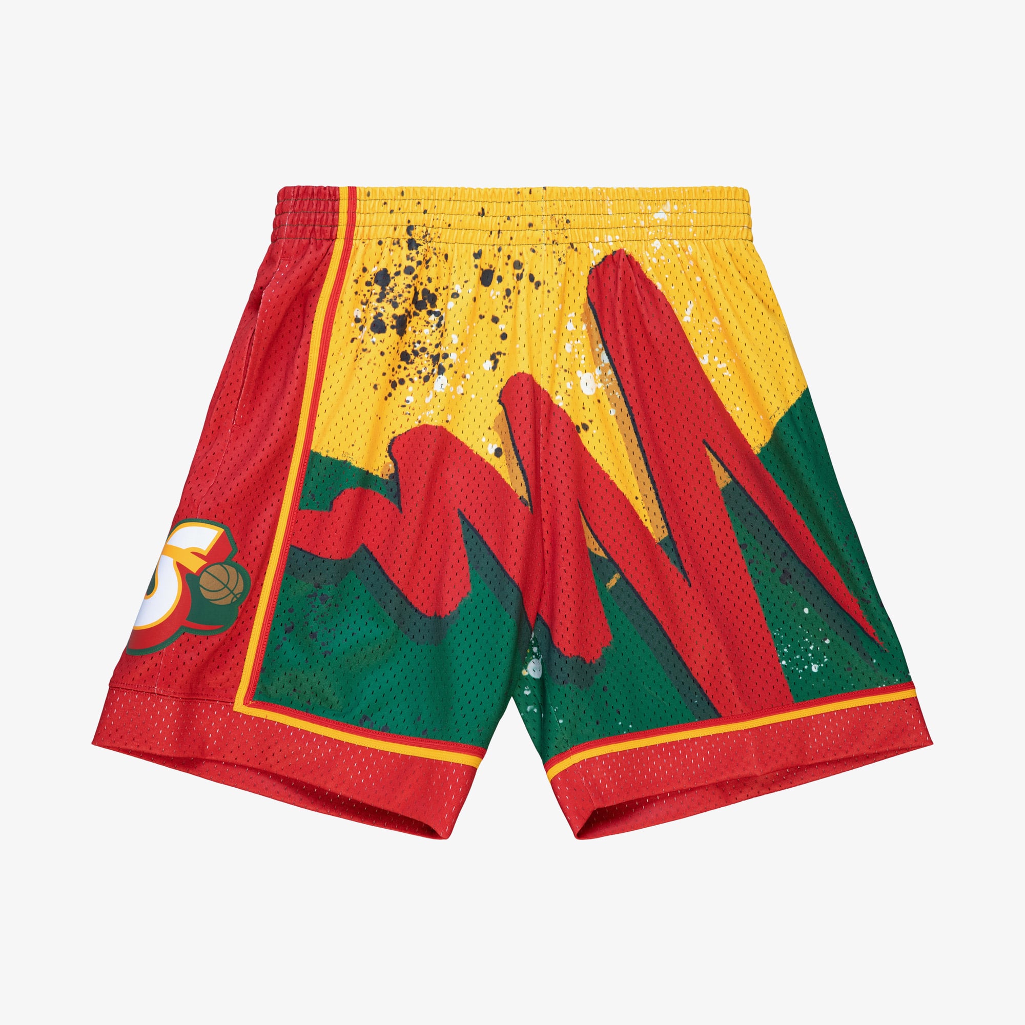 Pantaloncini da uomo Seattle Supersonics Mitchell & Ness 1995 Hyper Hoops Swingman - Verdi