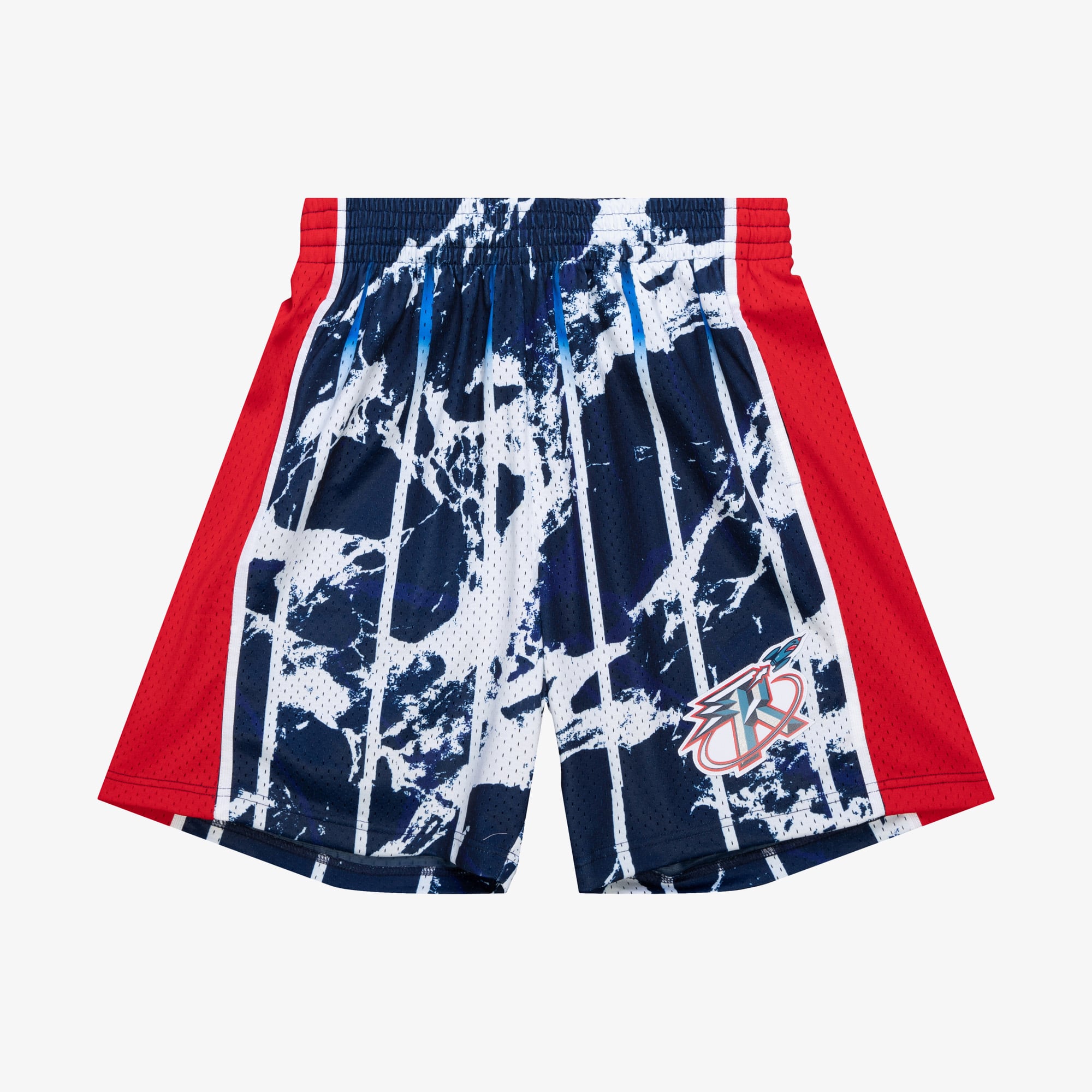 Pantaloncini da uomo Houston Rockets Mitchell & Ness 1996 Team Marble Swingman - Blu