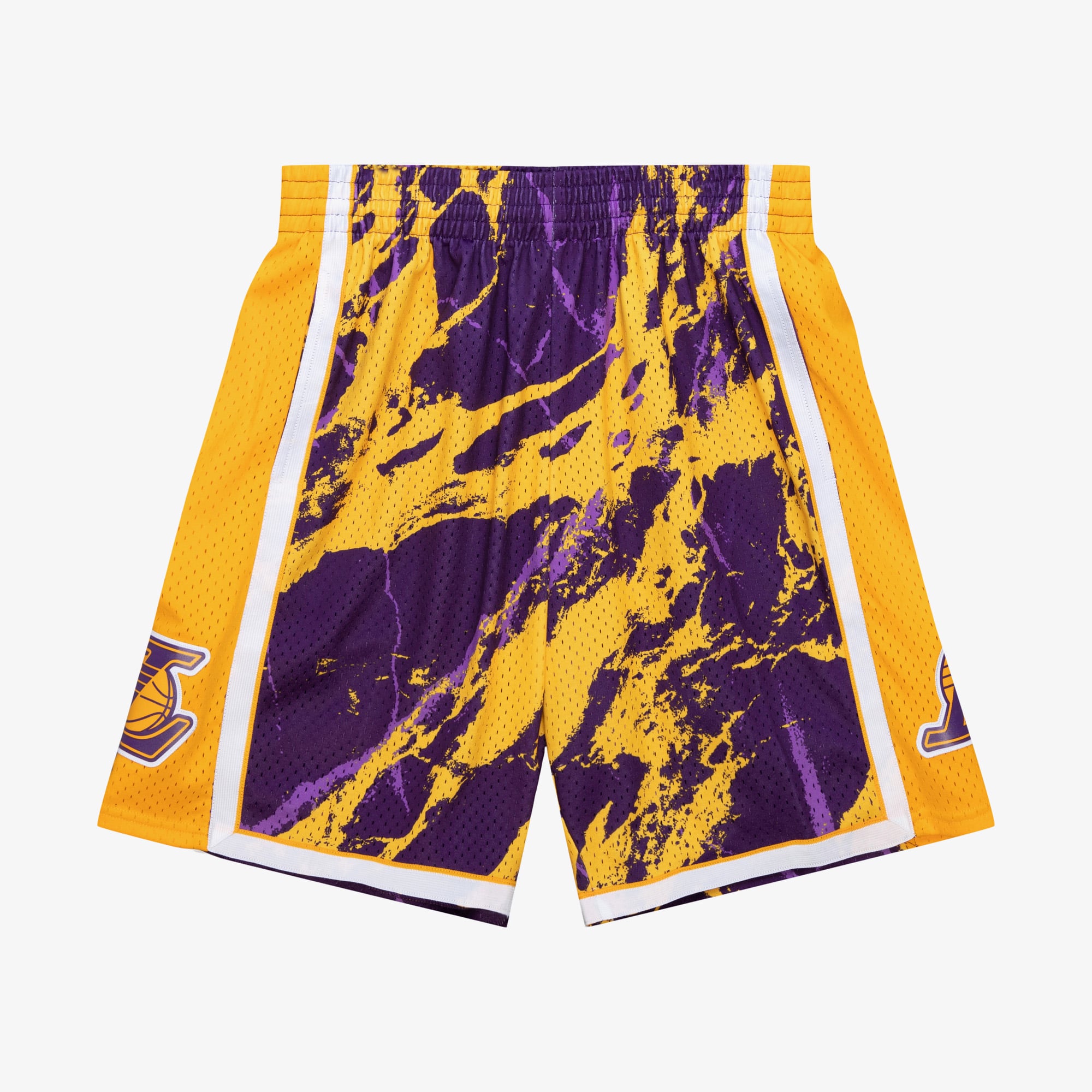 Los Angeles Lakers Mitchell & Ness 2009 Team Marble Swingman Shorts - Herren