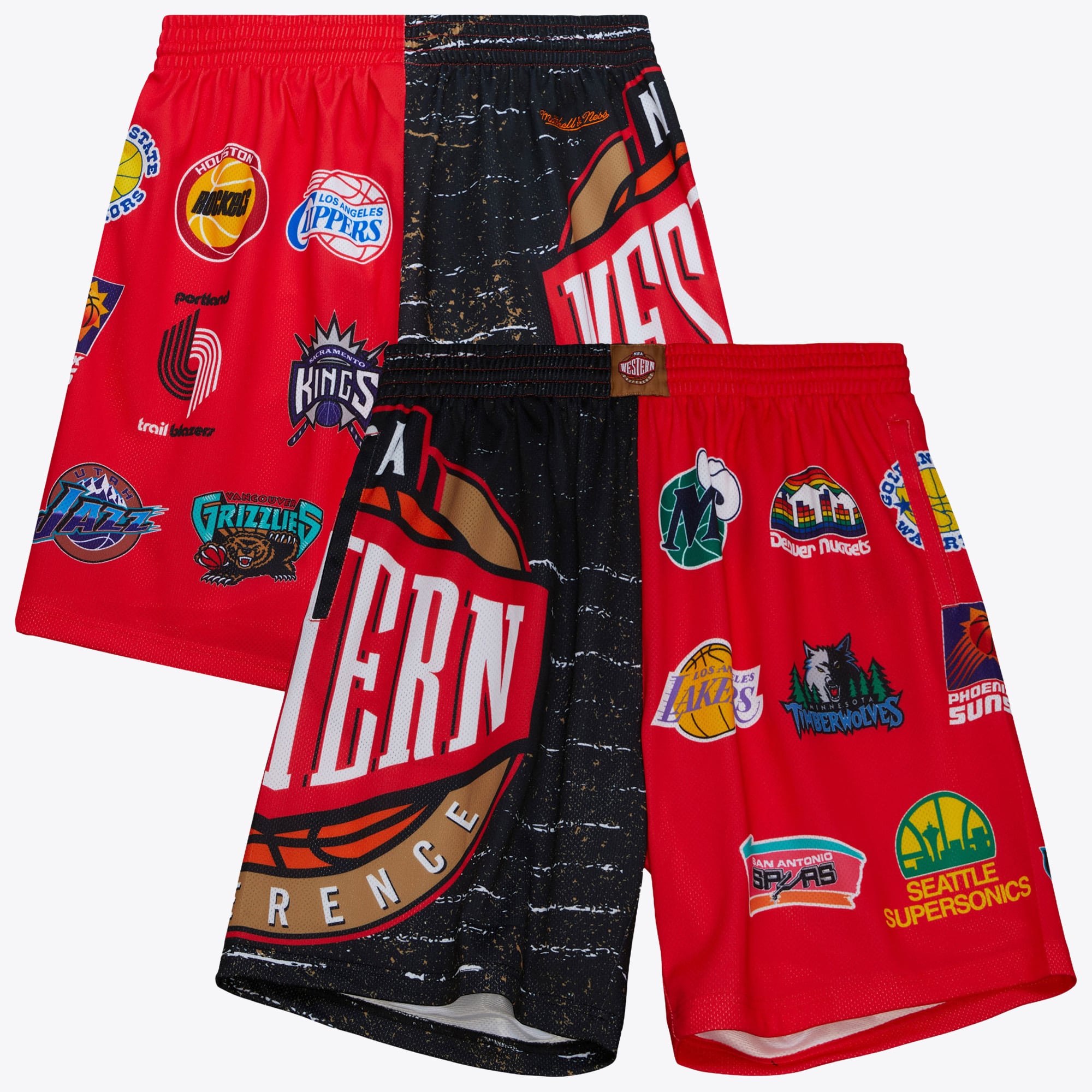NBA Mitchell & Ness Jumbotron 3.0 Shorts All-Star - Multi/White - Mens