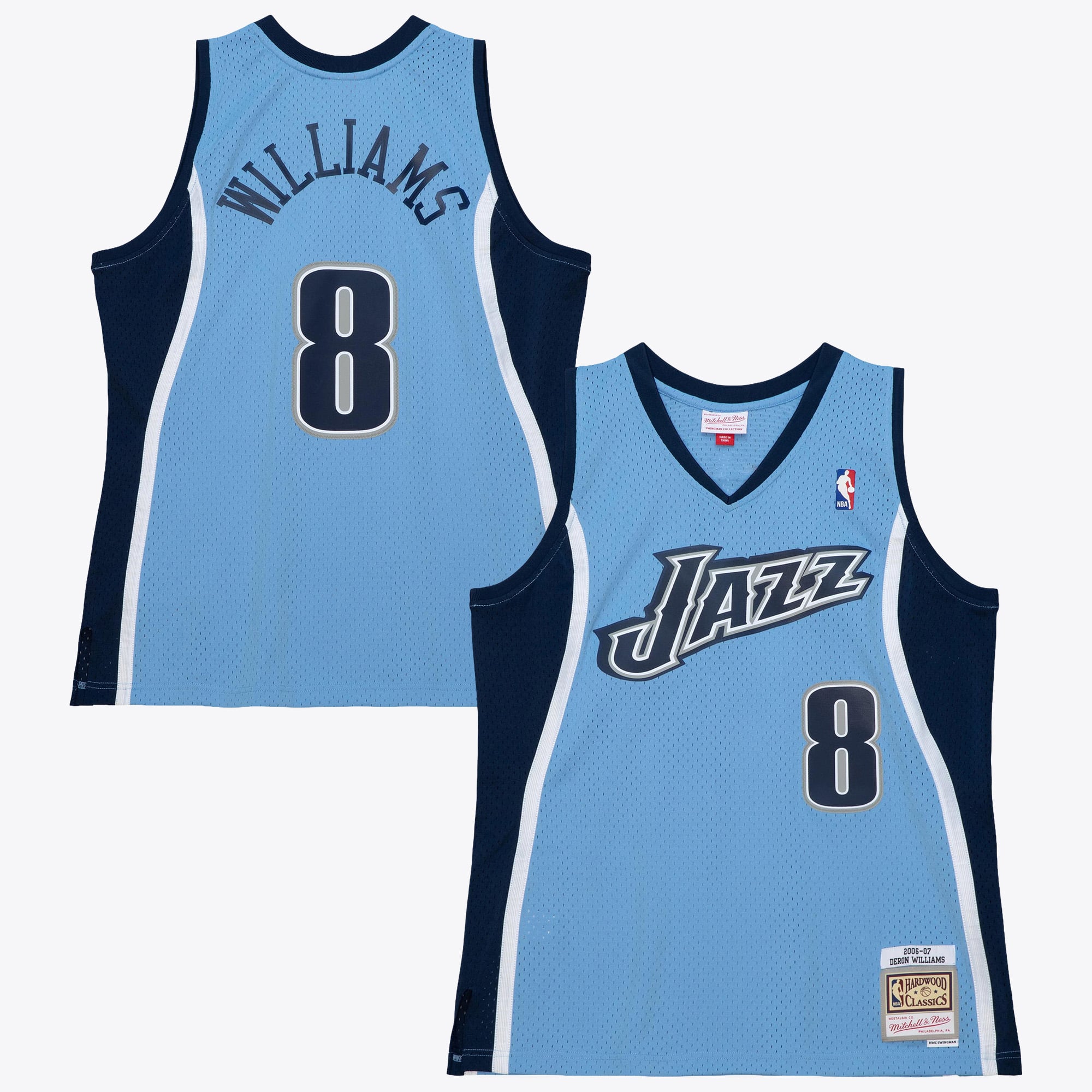 Utah Jazz Mitchell & Ness Deron Williams 2006 Alternate Authentic Jersey - Columbia Blue