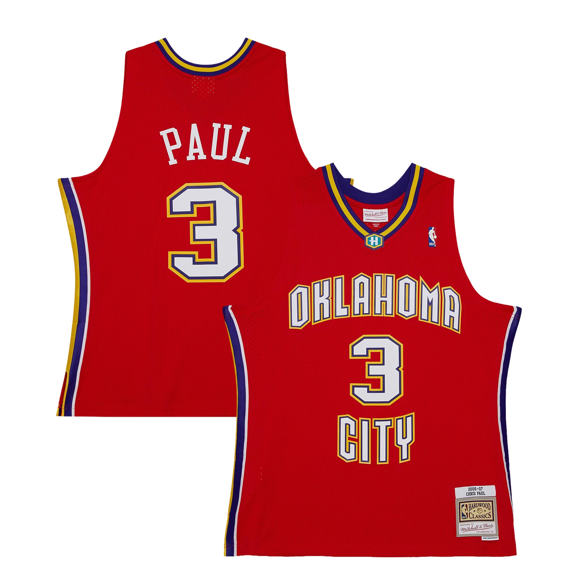 New Orleans Hornets Mitchell & Ness Chris Paul 2006 Alternative Authentisches Trikot – Rot