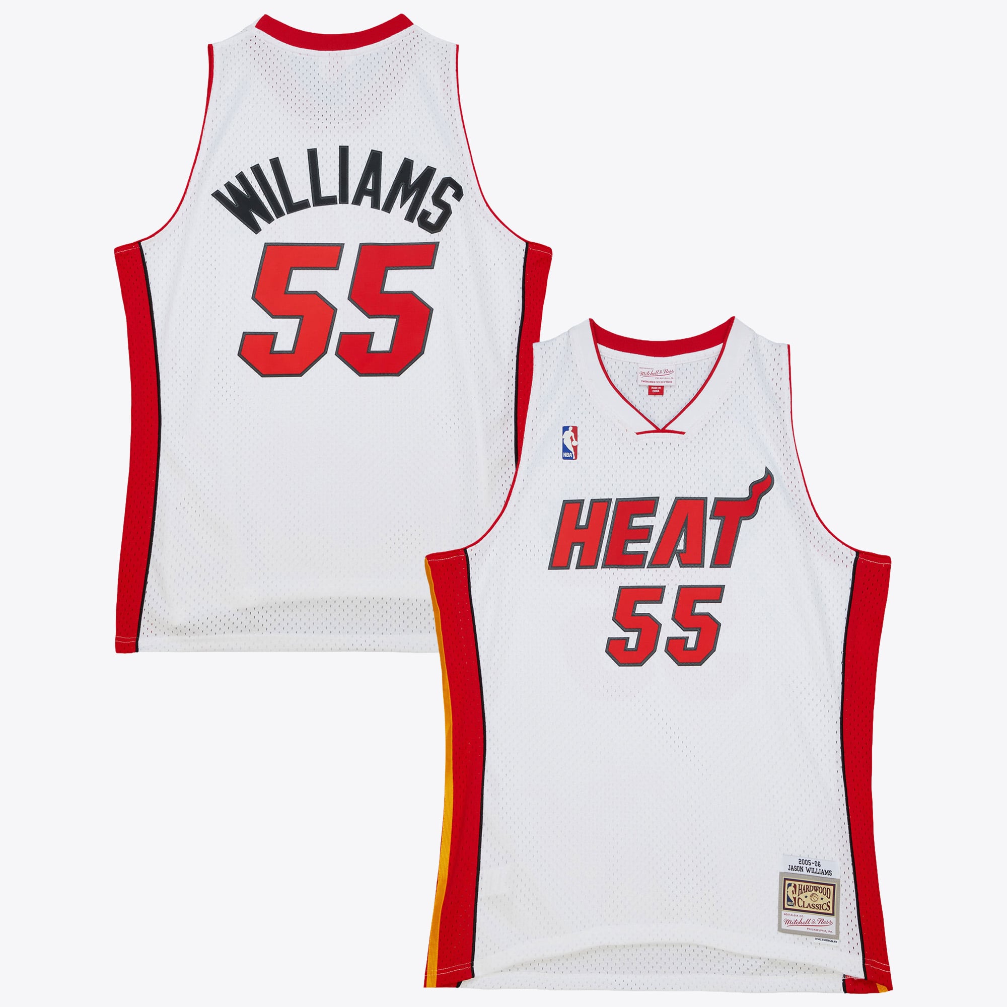 Miami Heat Mitchell & Ness Jason Williams 2005 Authentic Jersey – Weiß