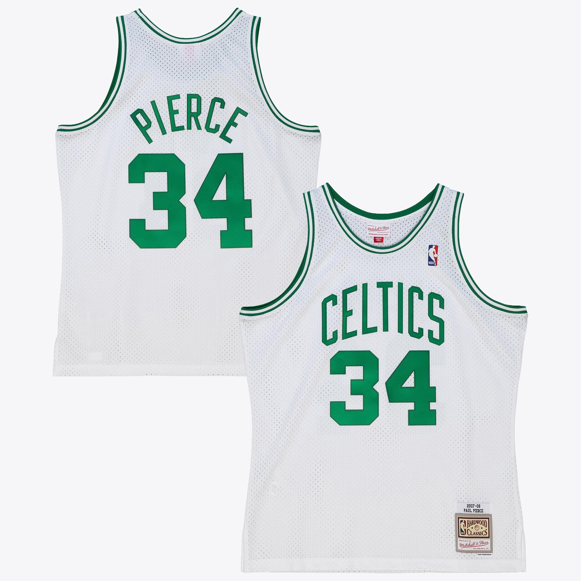 Boston Celtics Mitchell & Ness Paul Pierce 2007 Swingman Authentic Jersey - Weiß