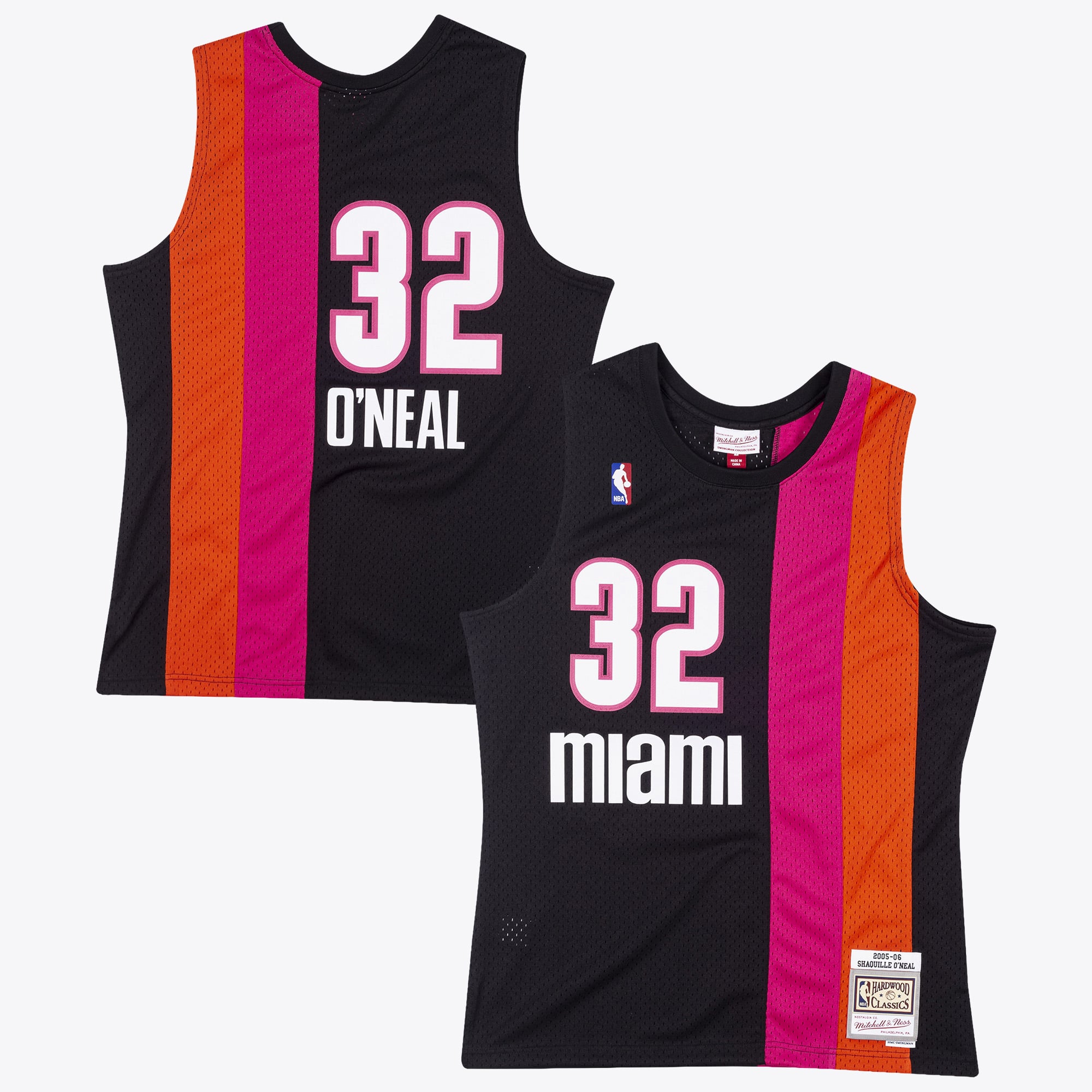 Miami Heat Mitchell & Ness Shaquille O'Neal 2005 Swingman Authentic Jersey – Schwarz