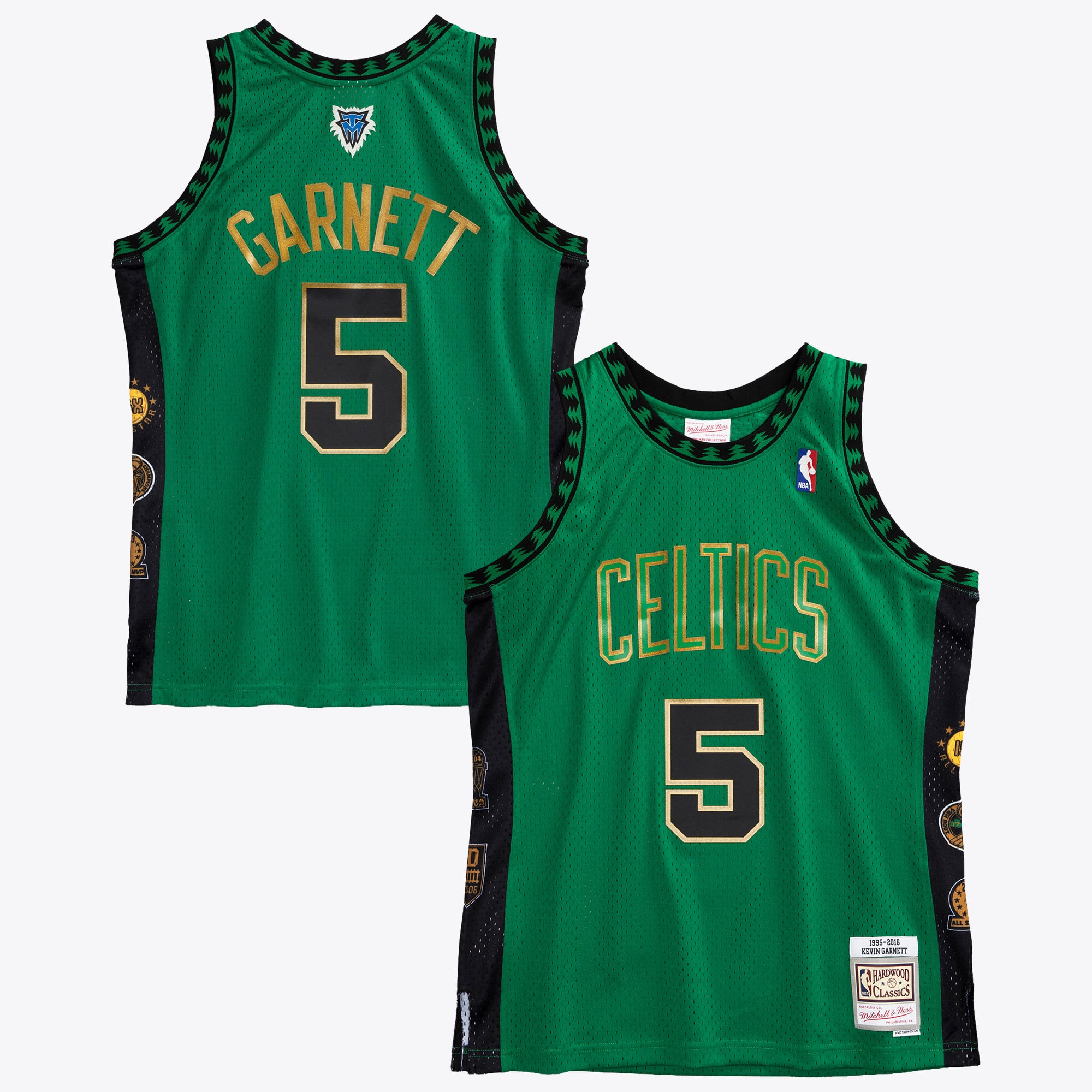 Boston Celtics Mitchell & Ness Kevin Garnett 1995 Swingman Authentisches Trikot – Kelly-Grün