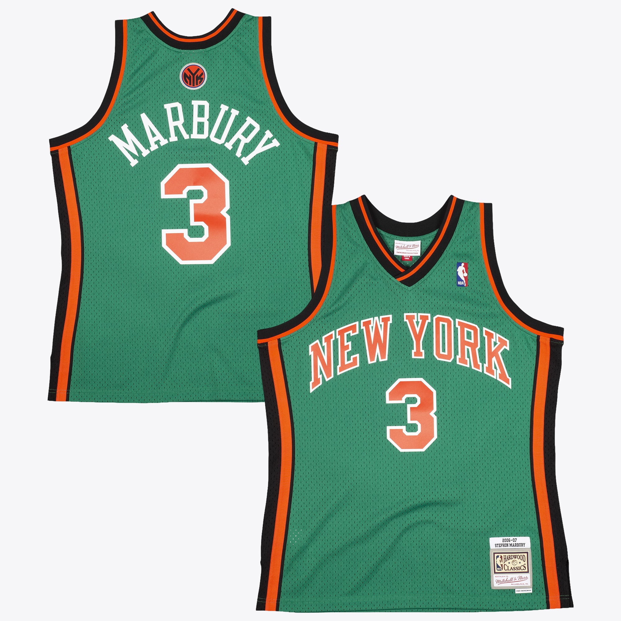 New York Knicks Mitchell & Ness Stephon Marbury 2006 Swingman Authentisches Trikot – Kelly-Grün