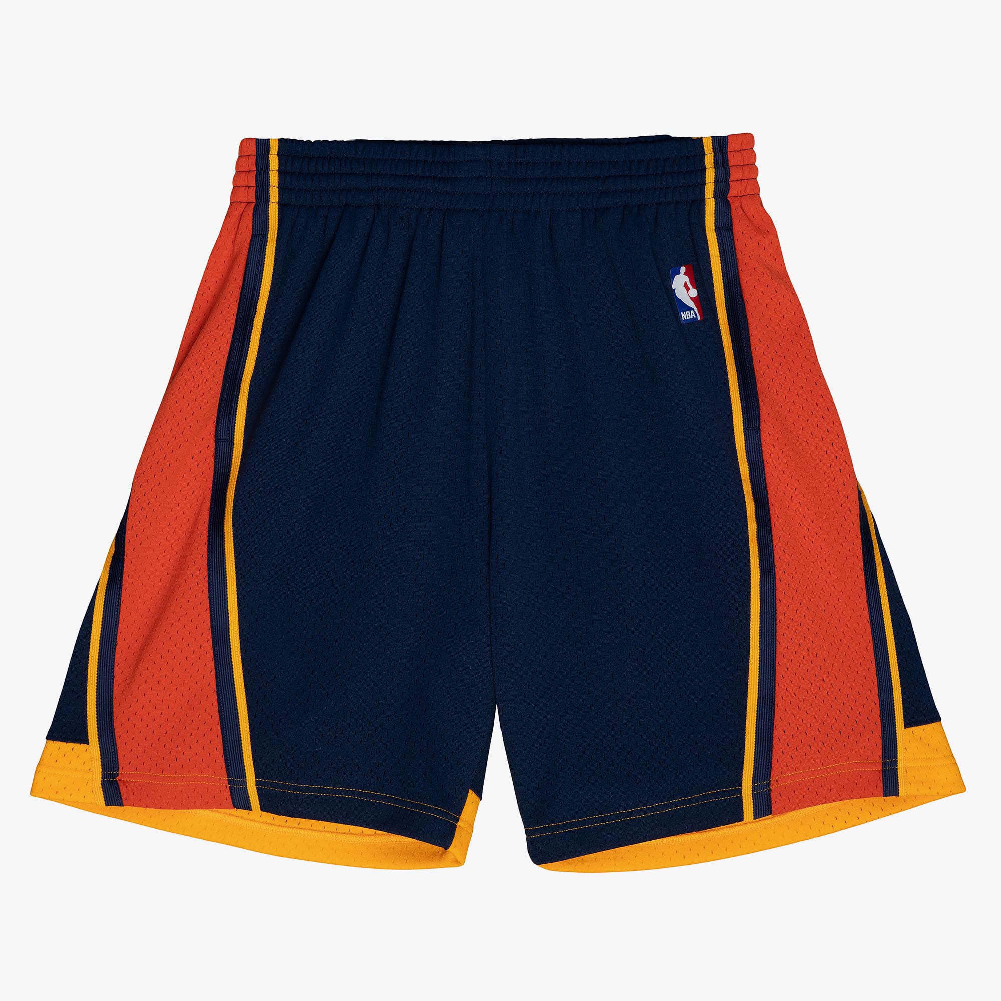 Golden State Warriors Mitchell & Ness 2002 Dark Shorts - Ash Blue - Mens