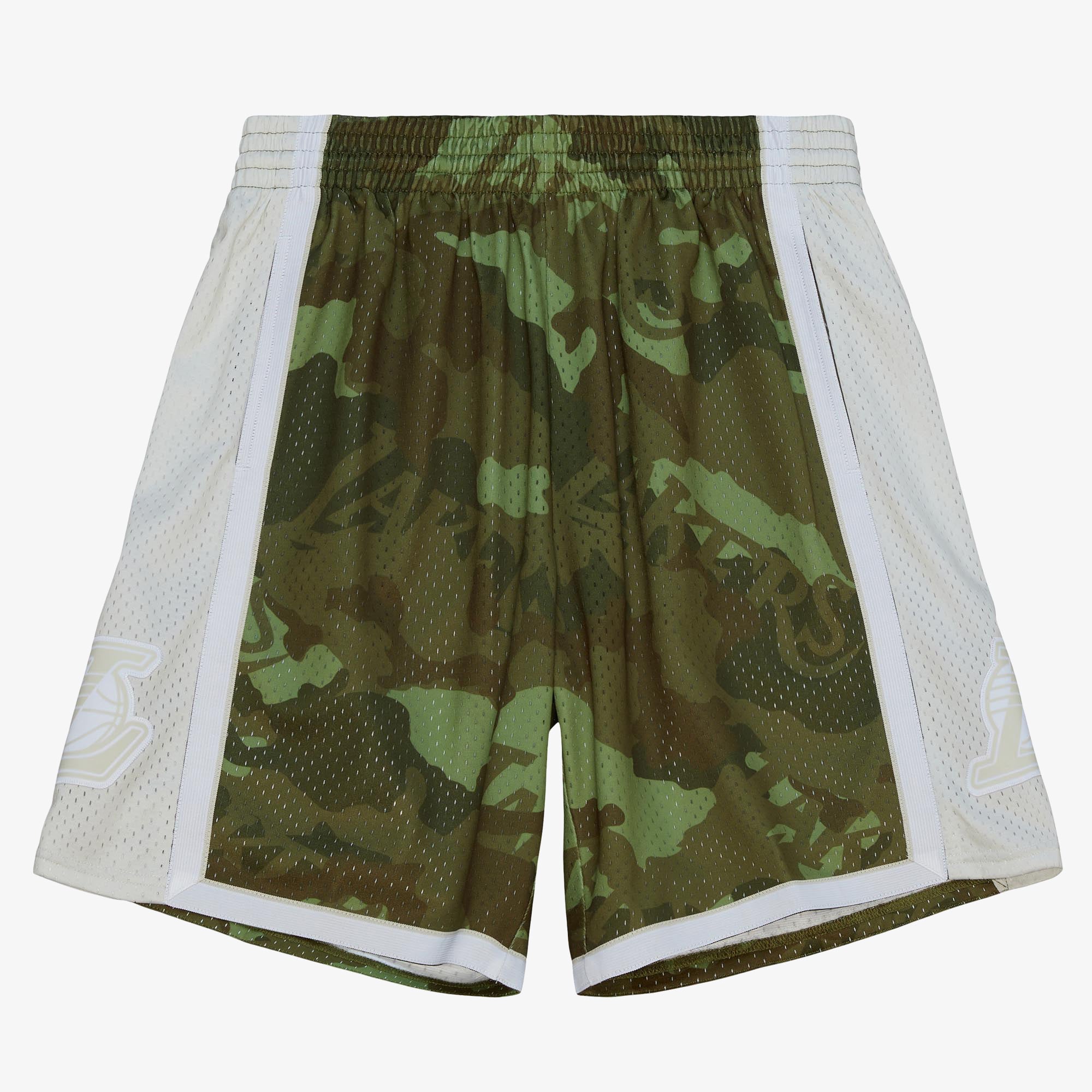 Los Angeles Lakers Mitchell & Ness 1996 Ghost Camo Swingman Shorts – Grün – Herren