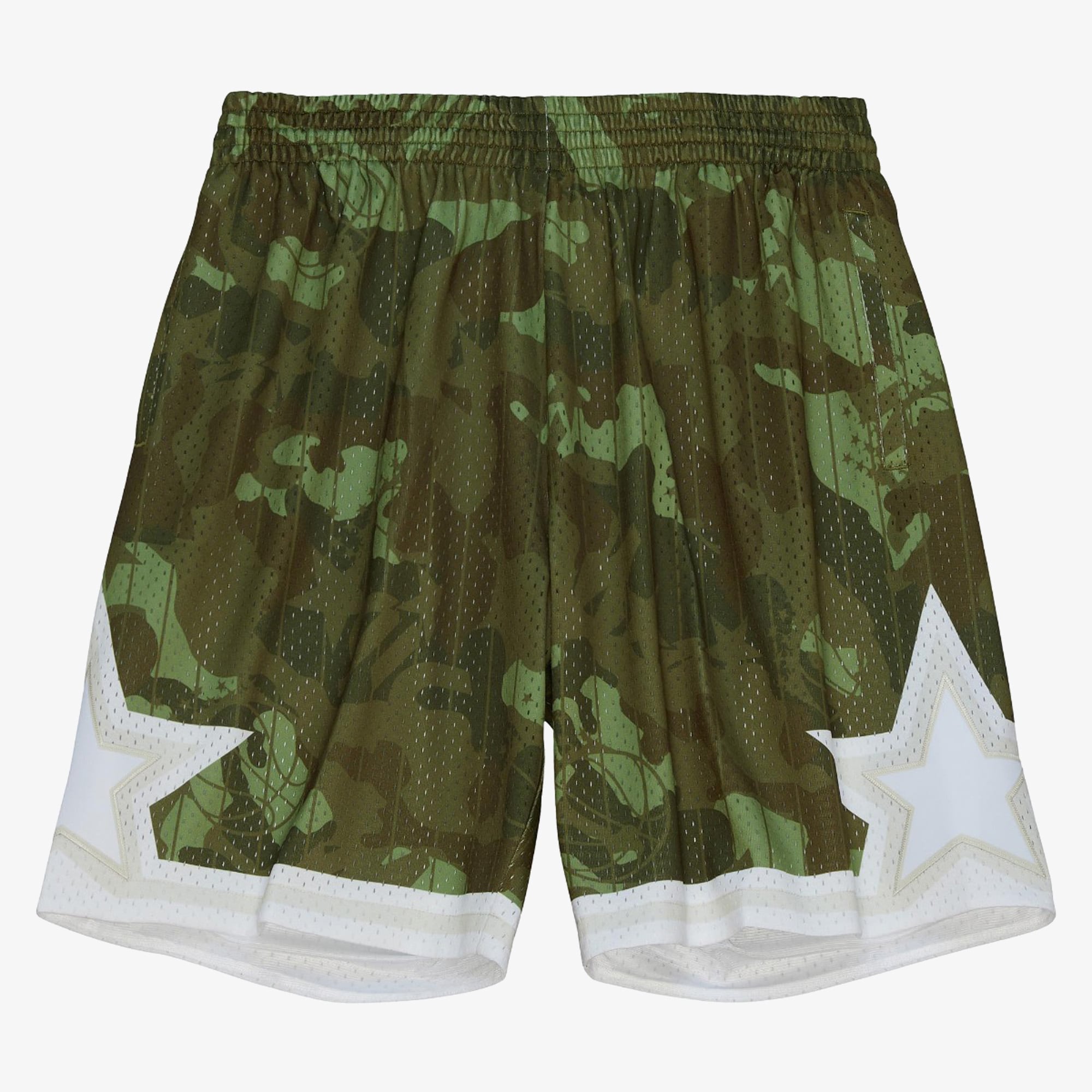 Orlando Magic Mitchell & Ness 1984 Ghost Camo Swingman Shorts - Green - Mens: retailer-supplied image