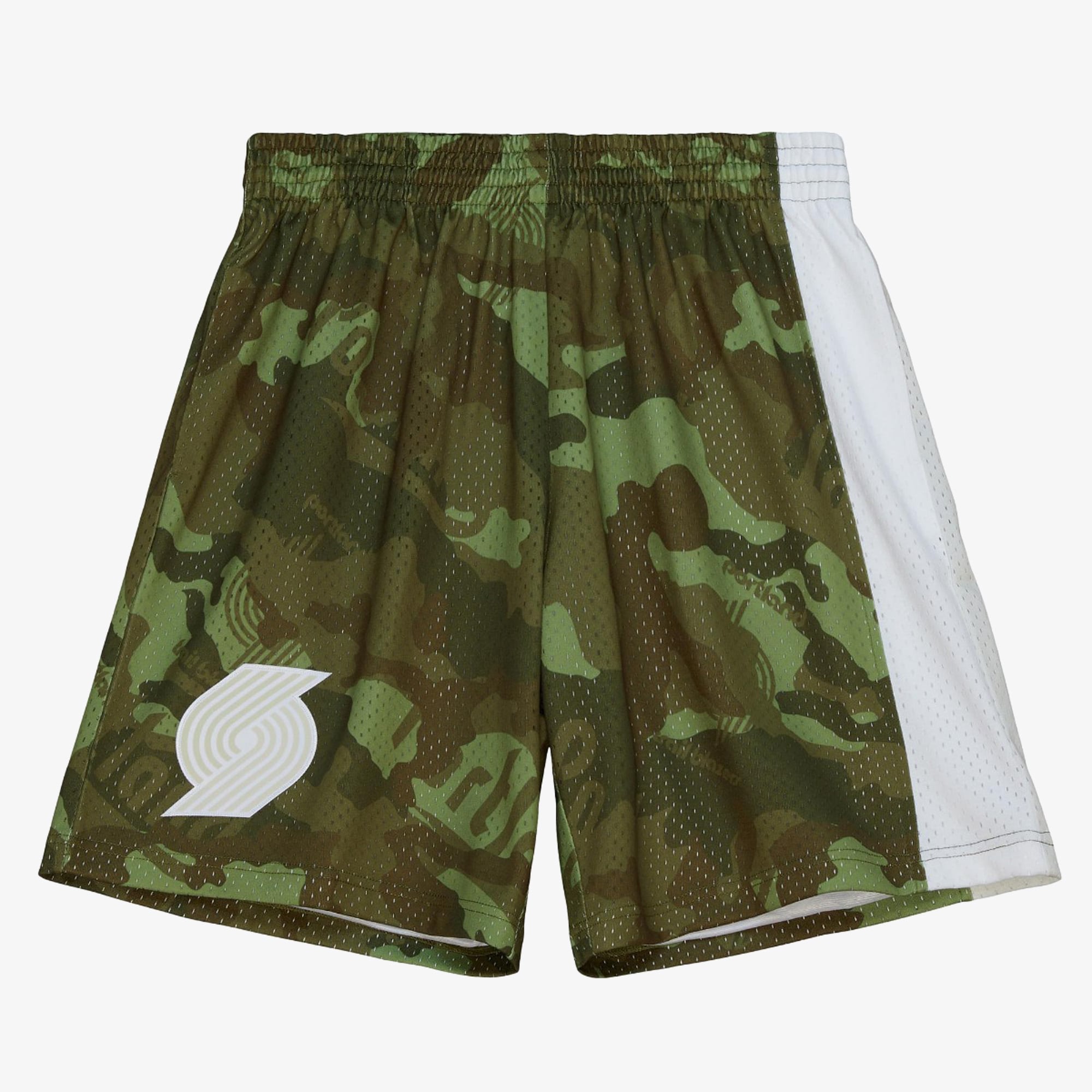 Portland Trail Blazers Mitchell & Ness 1991 Ghost Camo Swingman Shorts – Grün – Herren