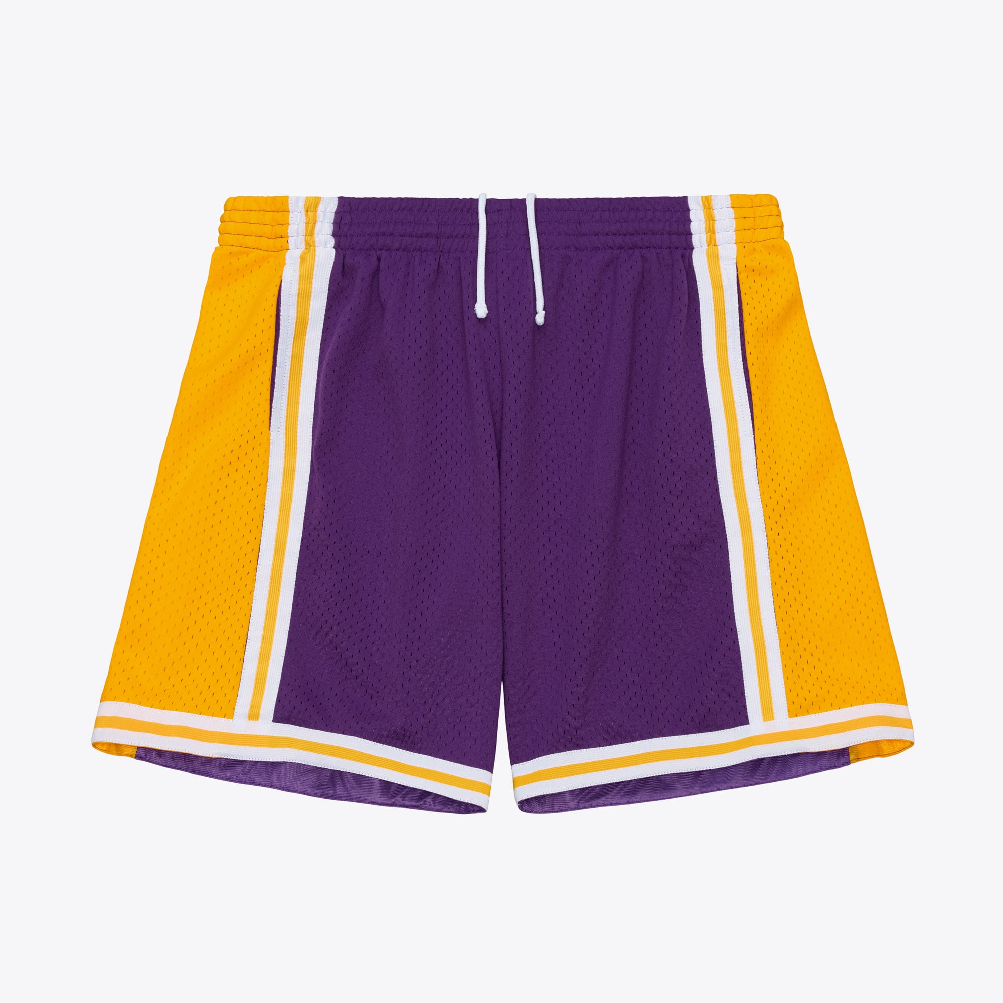 Los Angeles Lakers Mitchell & Ness 84-85 Swingman Road Shorts - Lila - Herren