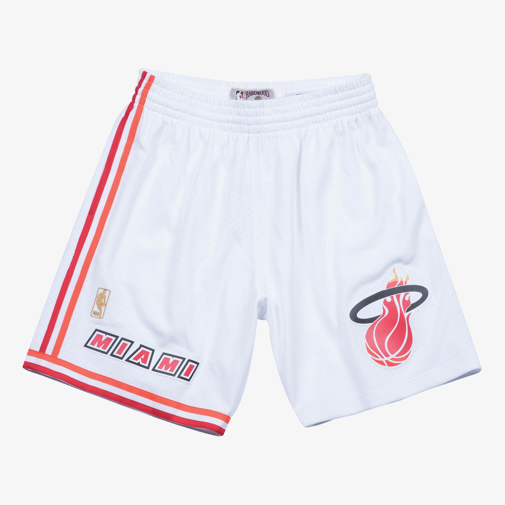 Miami Heat Mitchell & Ness 96-97 Swingman Shorts Home - Weiß - Herren
