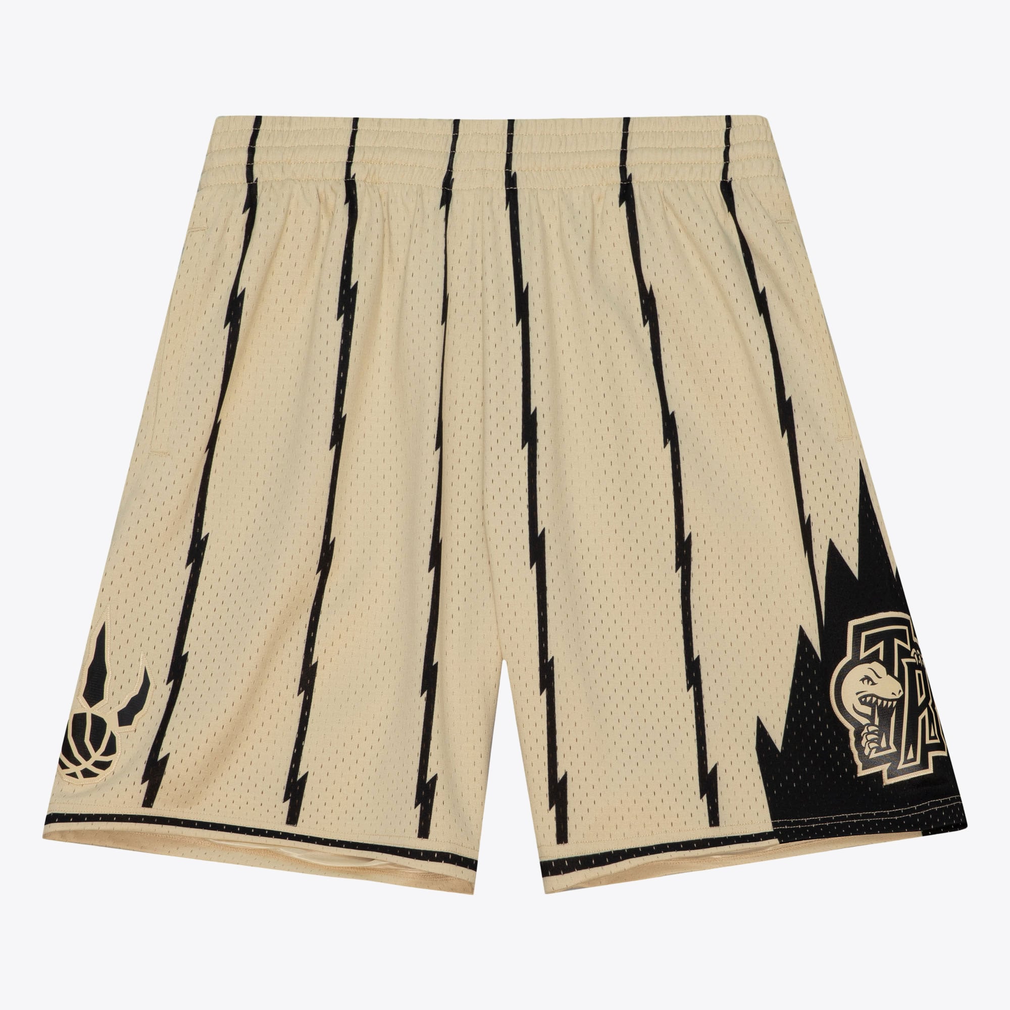 Toronto Raptors Mitchell & Ness 1998 Khaki Swingman Shorts – Schwarz – Herren Herren