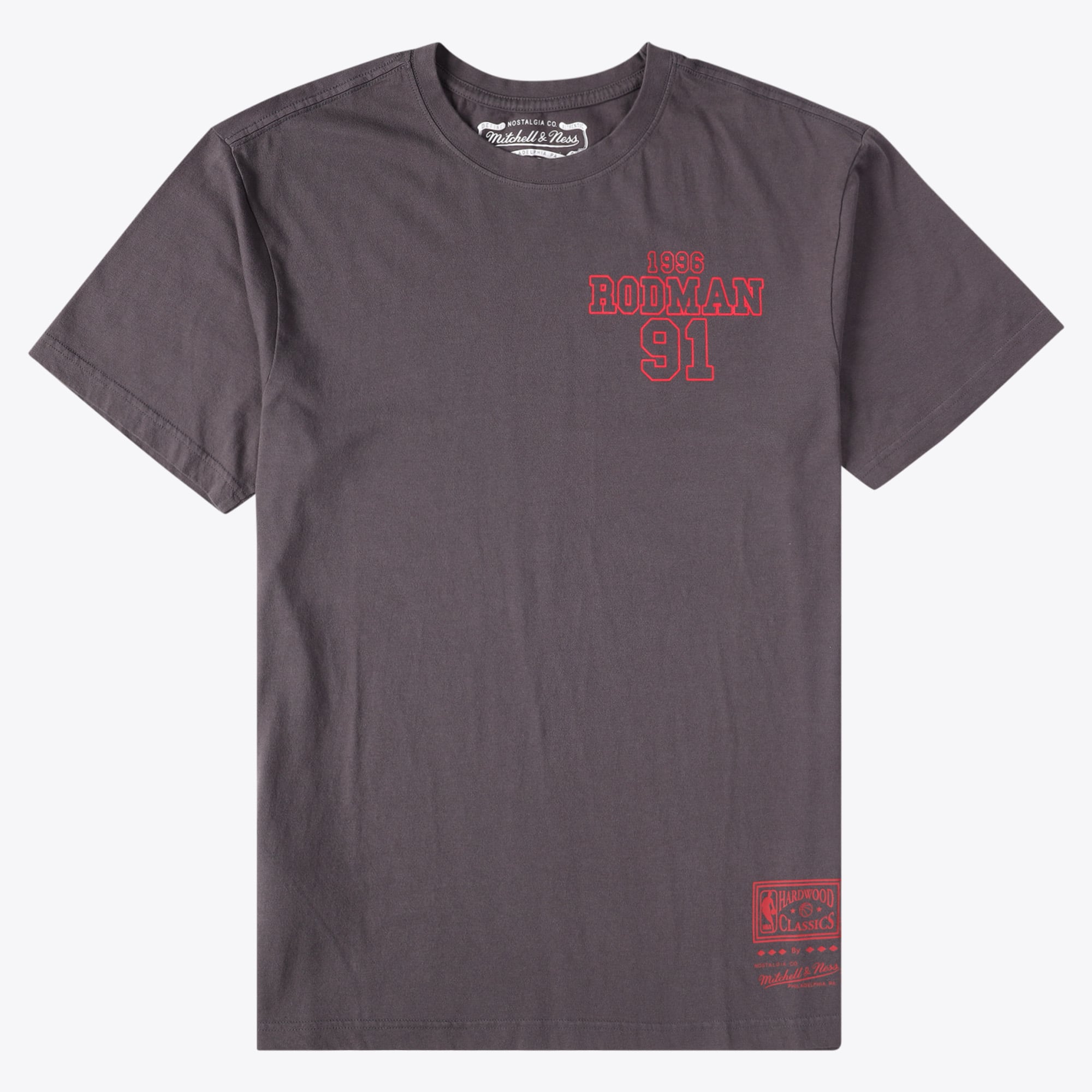Camiseta de los Chicago Bulls Mitchell & Ness Dennis Rodman, Campeón de 1996 - Negro Vintage - Para Hombre