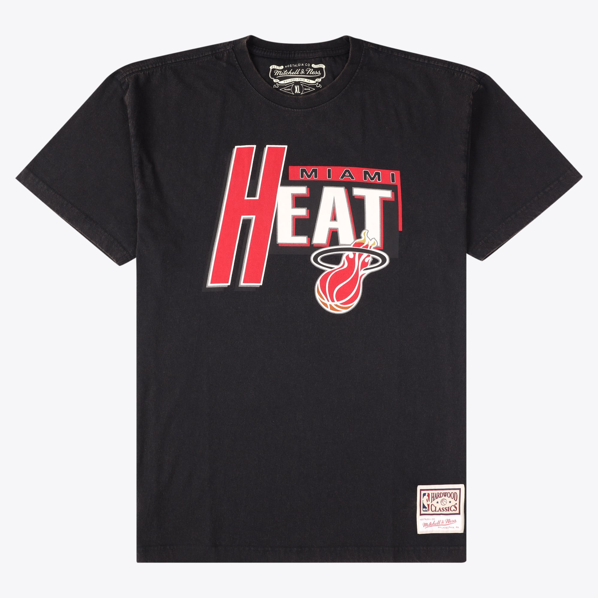 Camiseta Mitchell & Ness Centre Circle de los Miami Heat - Negra - Para hombre