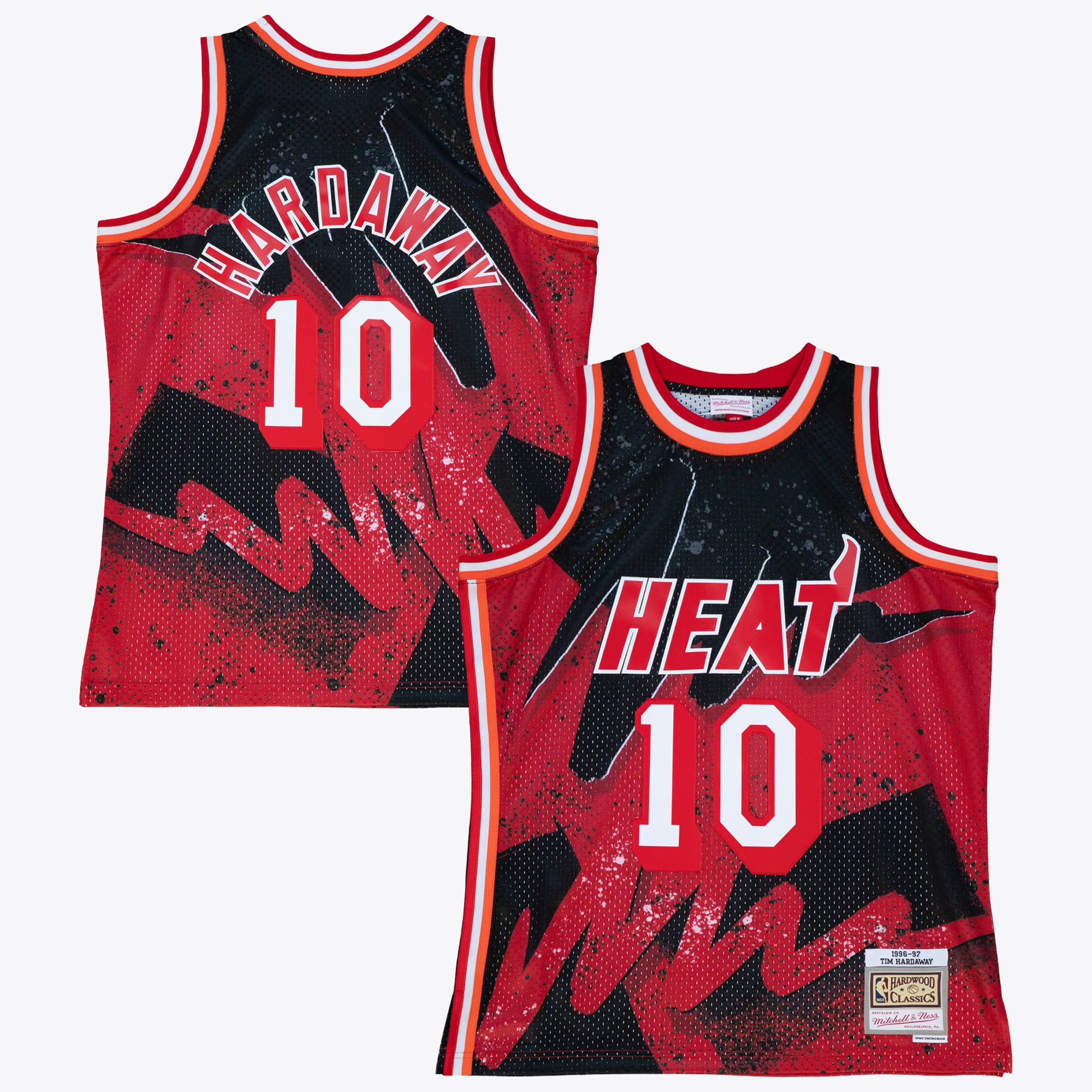 Miami Heat Mitchell & Ness Tim Hardaway 1996 Hyper Hoops Swingman Jersey – Scharlachrot