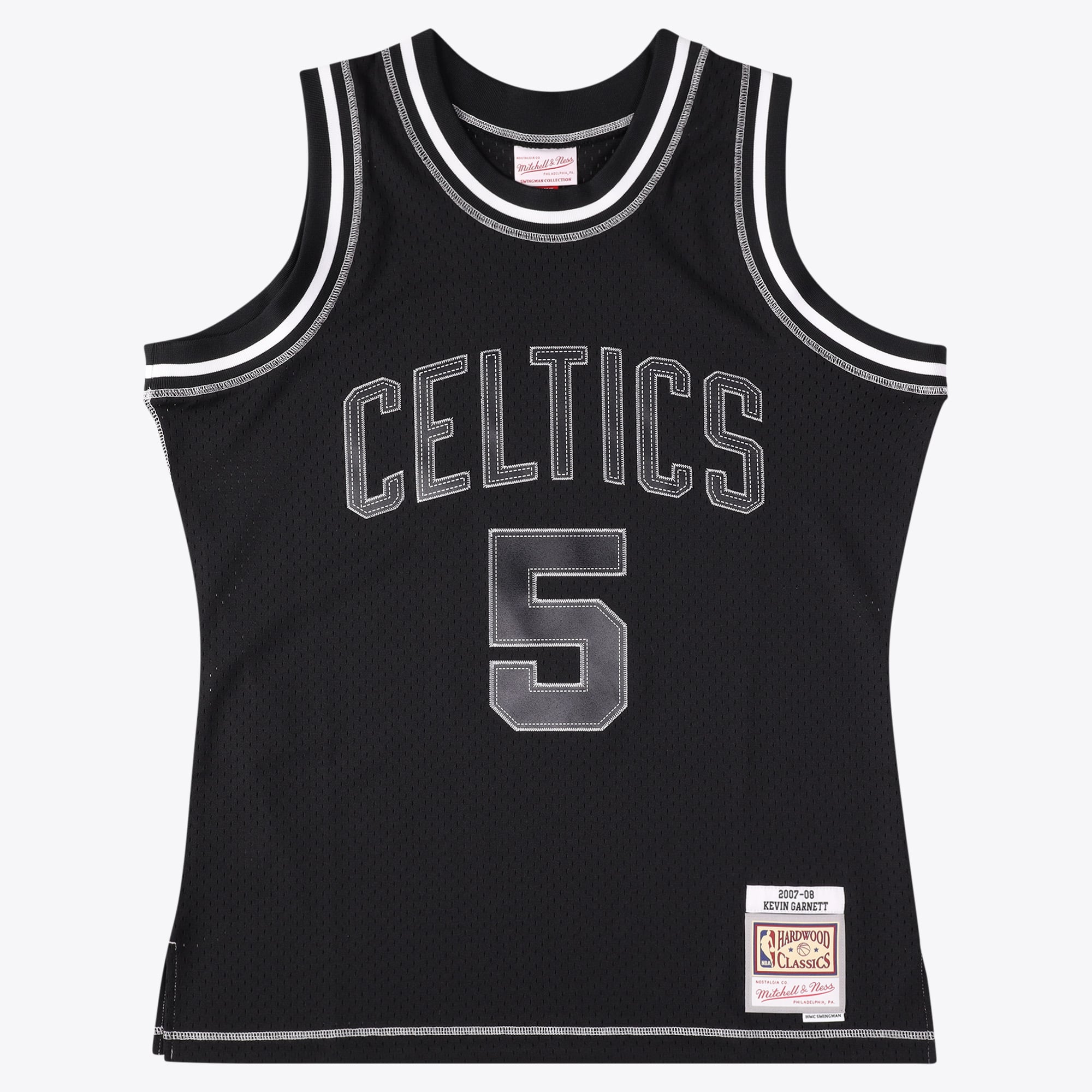 Boston Celtics Mitchell & Ness Kevin Garnett 2007 Contrast 2K Swingman Jersey – Schwarz