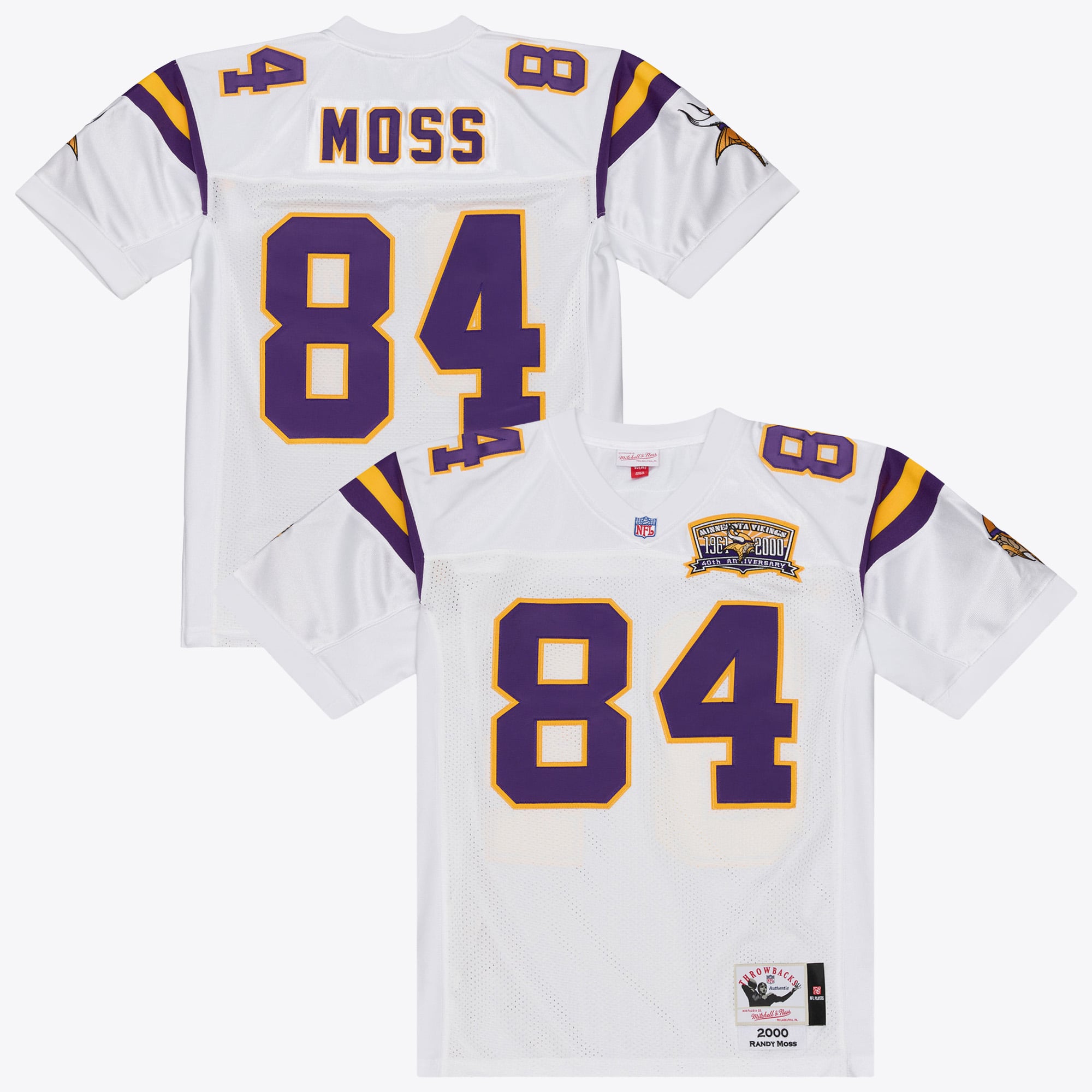 Minnesota Vikings Mitchell & Ness Randy Moss 2000 Authentic Jersey - White