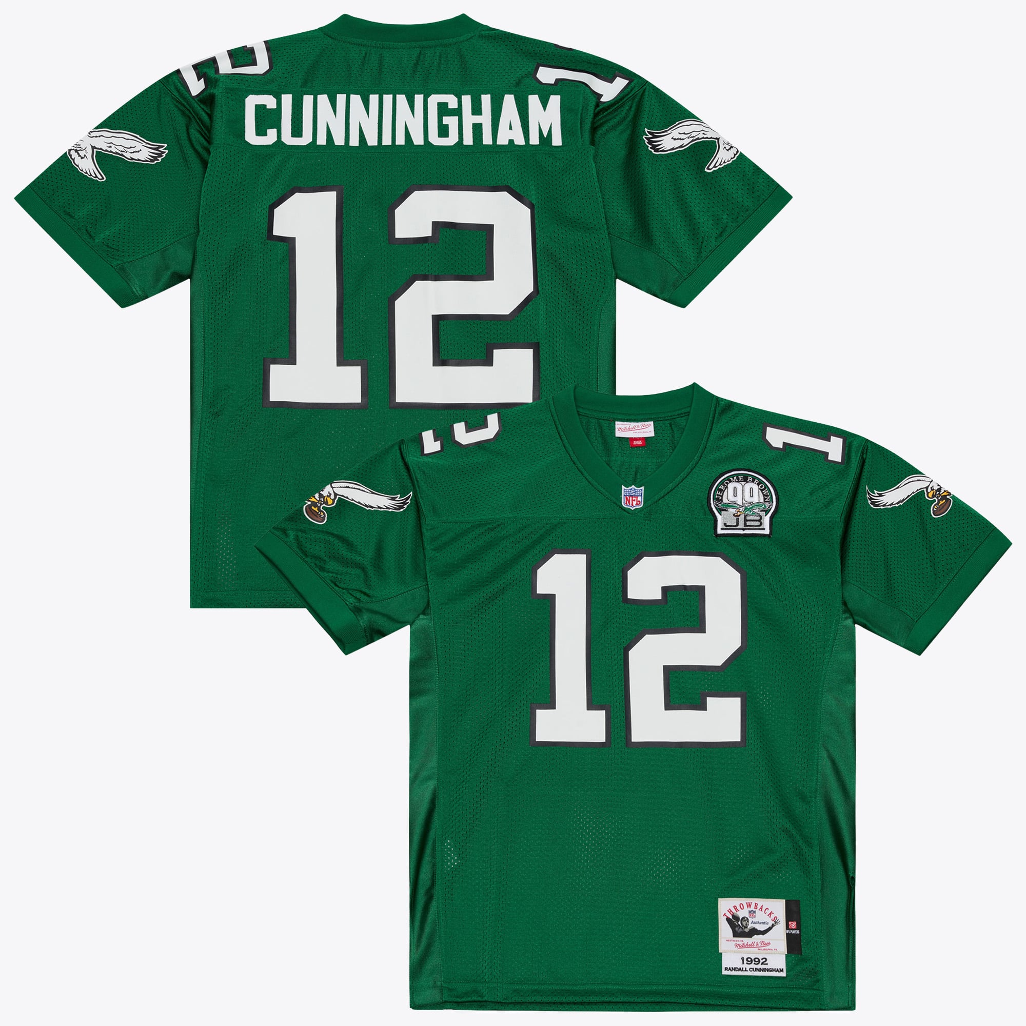 Philadelphia Eagles Mitchell & Ness Randall Cunningham 1992 Authentic Jersey - Dunkelgrün