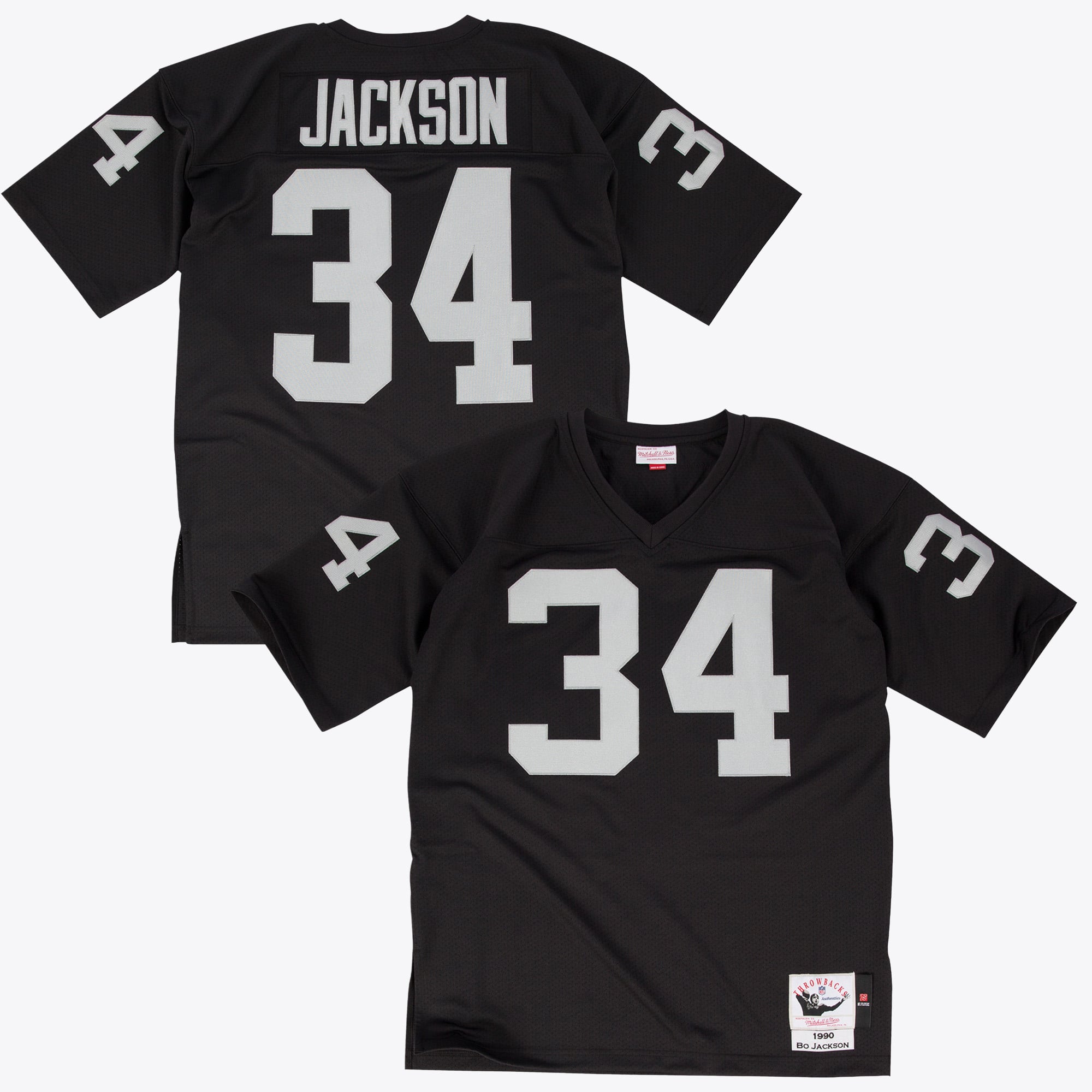 Los Angeles Raiders Mitchell & Ness Bo Jackson 1990 Authentic Jersey - Schwarz