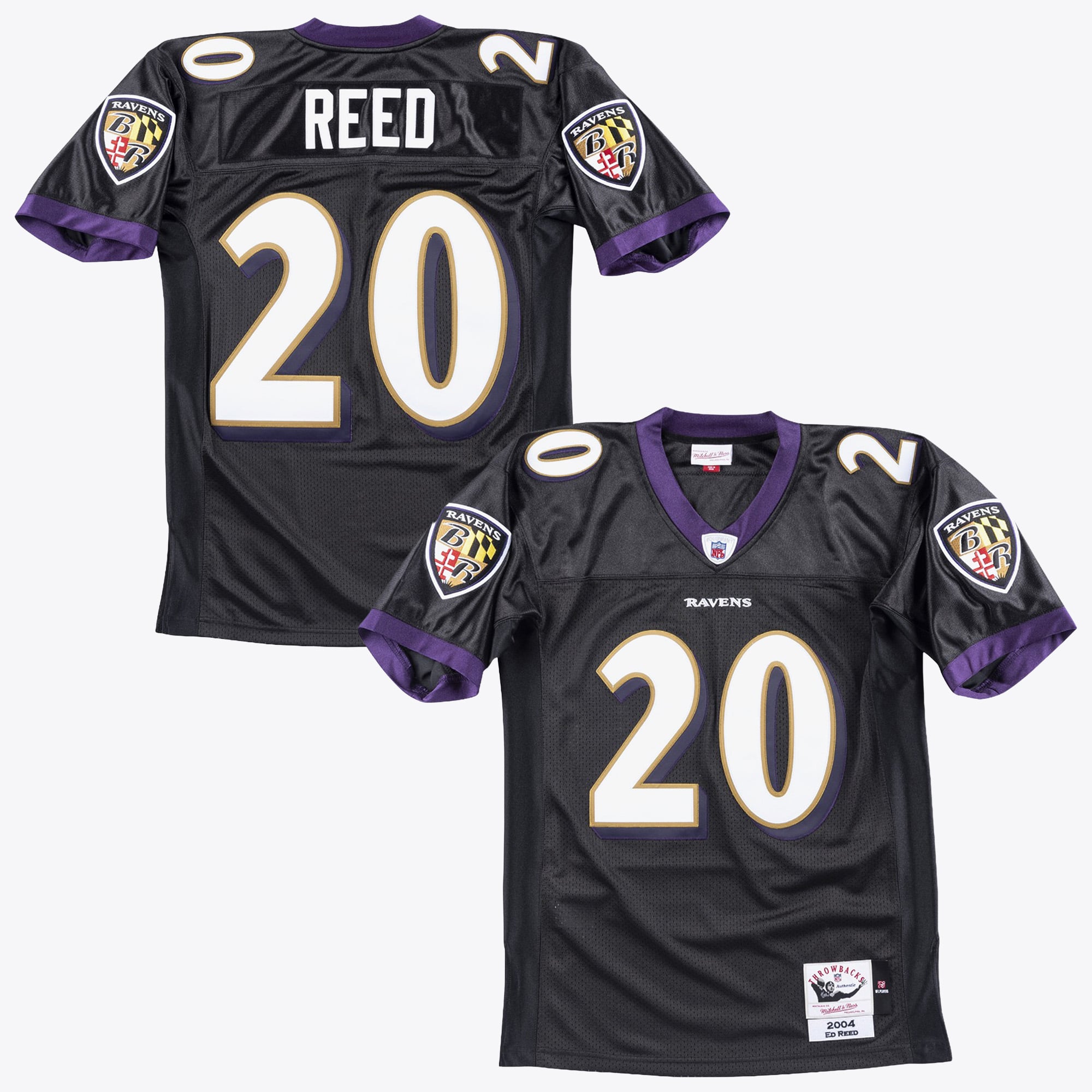 Baltimore Ravens Mitchell & Ness Ed Reed 2004 Authentic Jersey - Schwarz