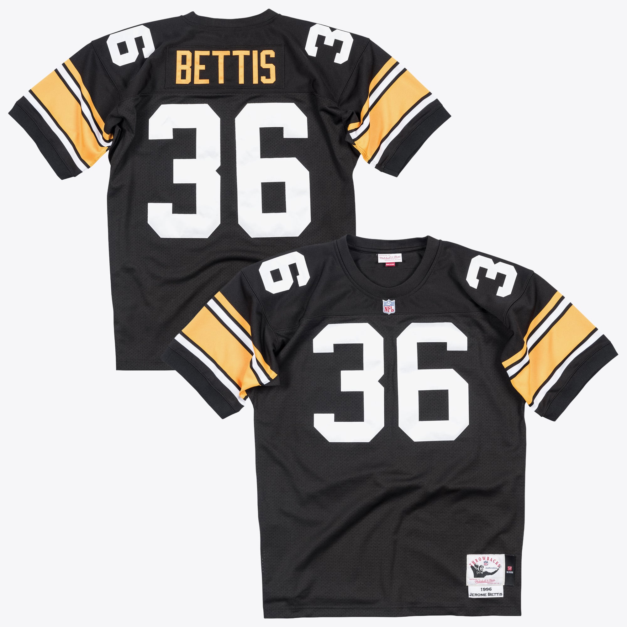 Pittsburgh Steelers Mitchell & Ness Jerome Bettis 1996 Authentic Jersey - Schwarz