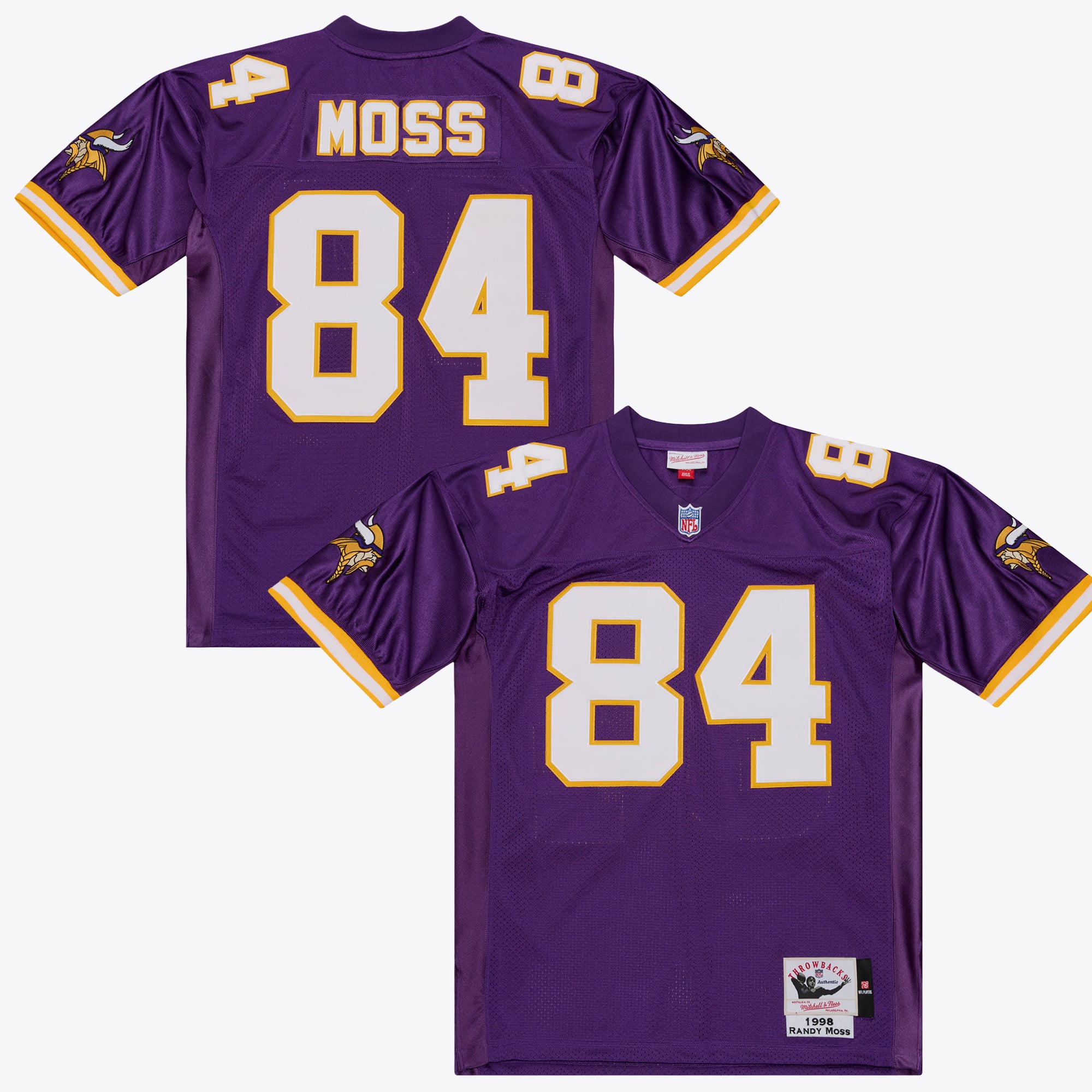 Minnesota Vikings Mitchell & Ness Randy Moss 1998 Authentic Jersey - Purple