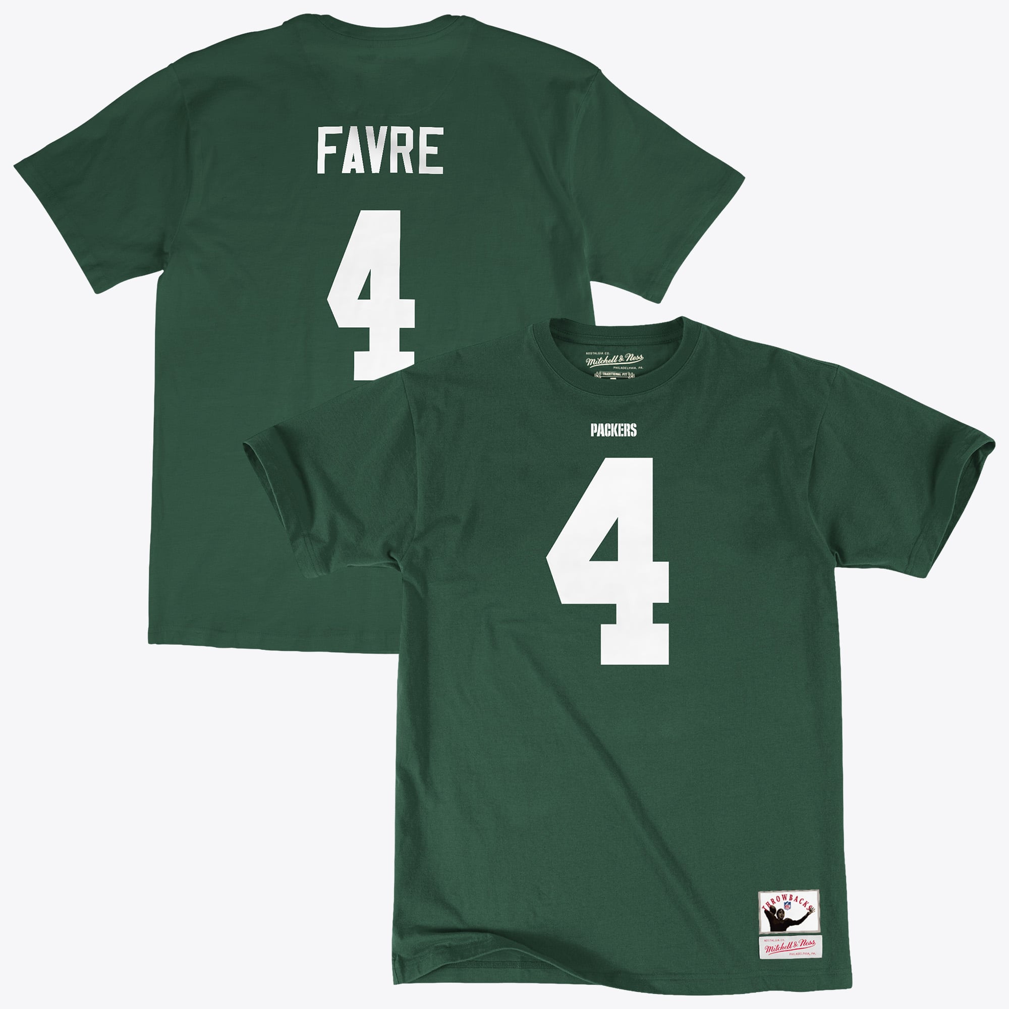 Maillot Mitchell & Ness des Green Bay Packers, Brett Favre, 1997, nom et numéro - Homme