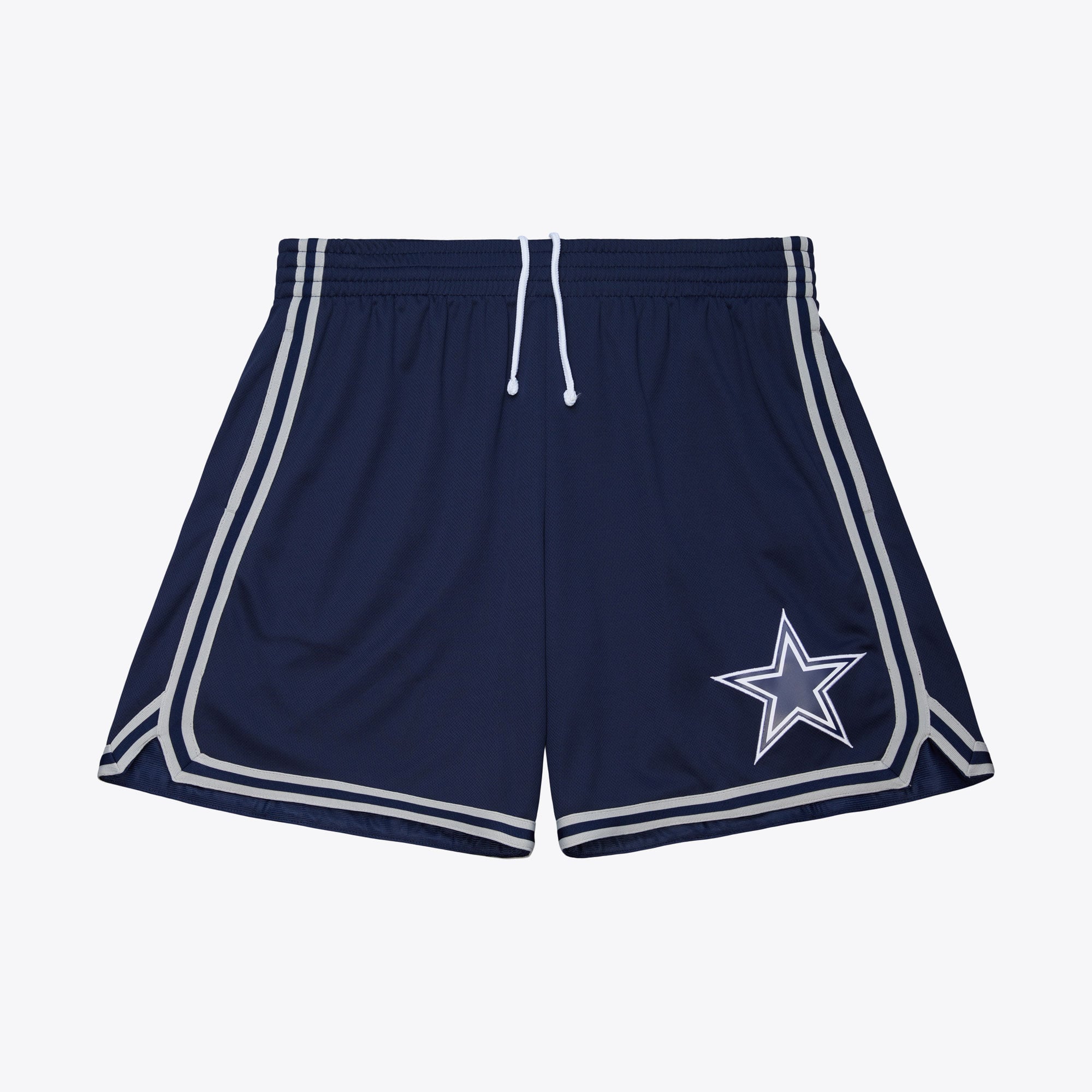 Pantaloncini da uomo Mitchell & Ness Dallas Cowboys Overtime Win in rete con logo vintage - Blu navy
