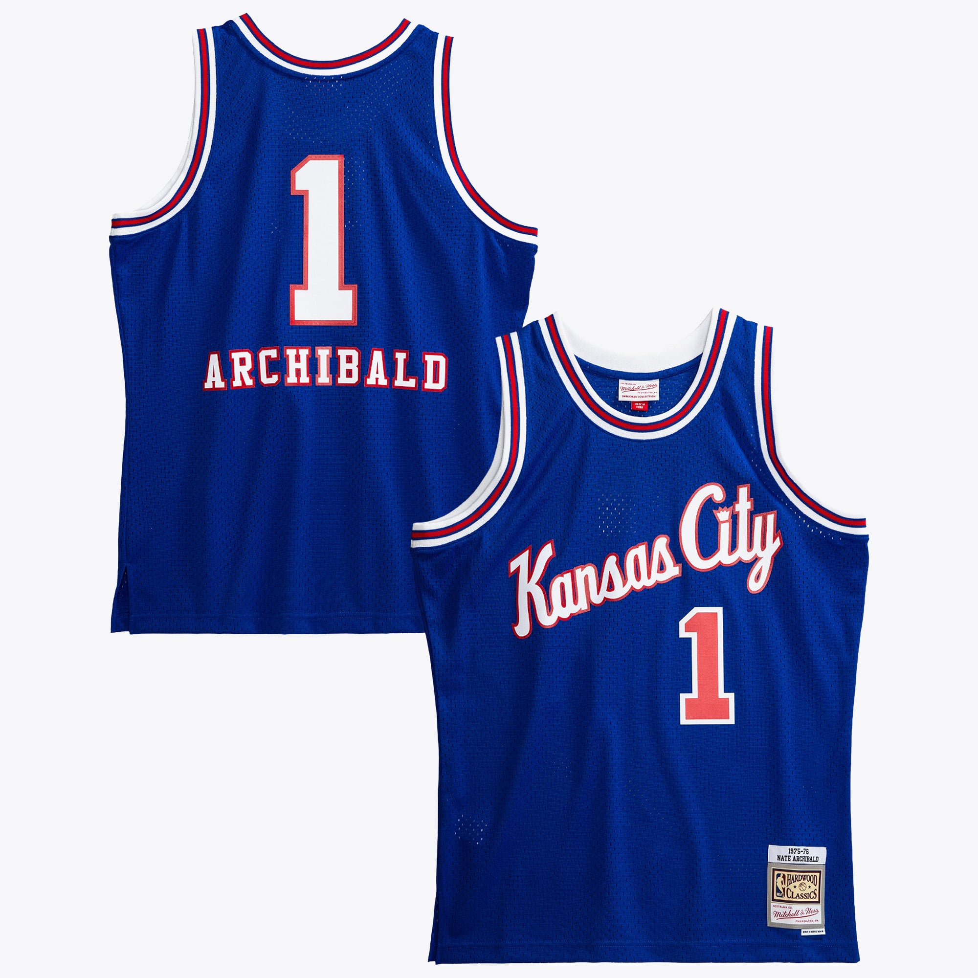 Kansas City Kings Mitchell & Ness Nate Archibald 1975 Swingman Authentic Jersey – Royal Blue