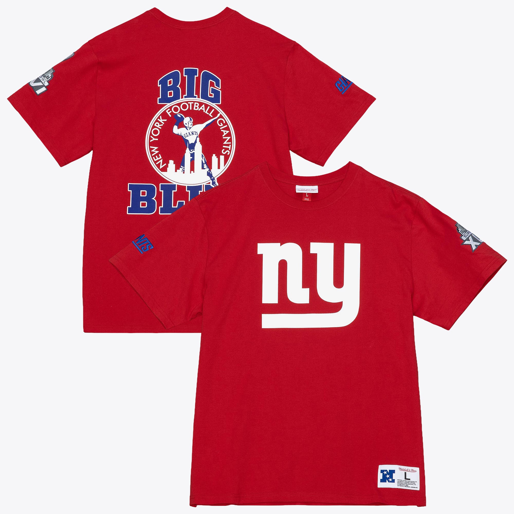 New York Giants Mitchell & Ness Team Origins Top – Scharlachrot – Herren