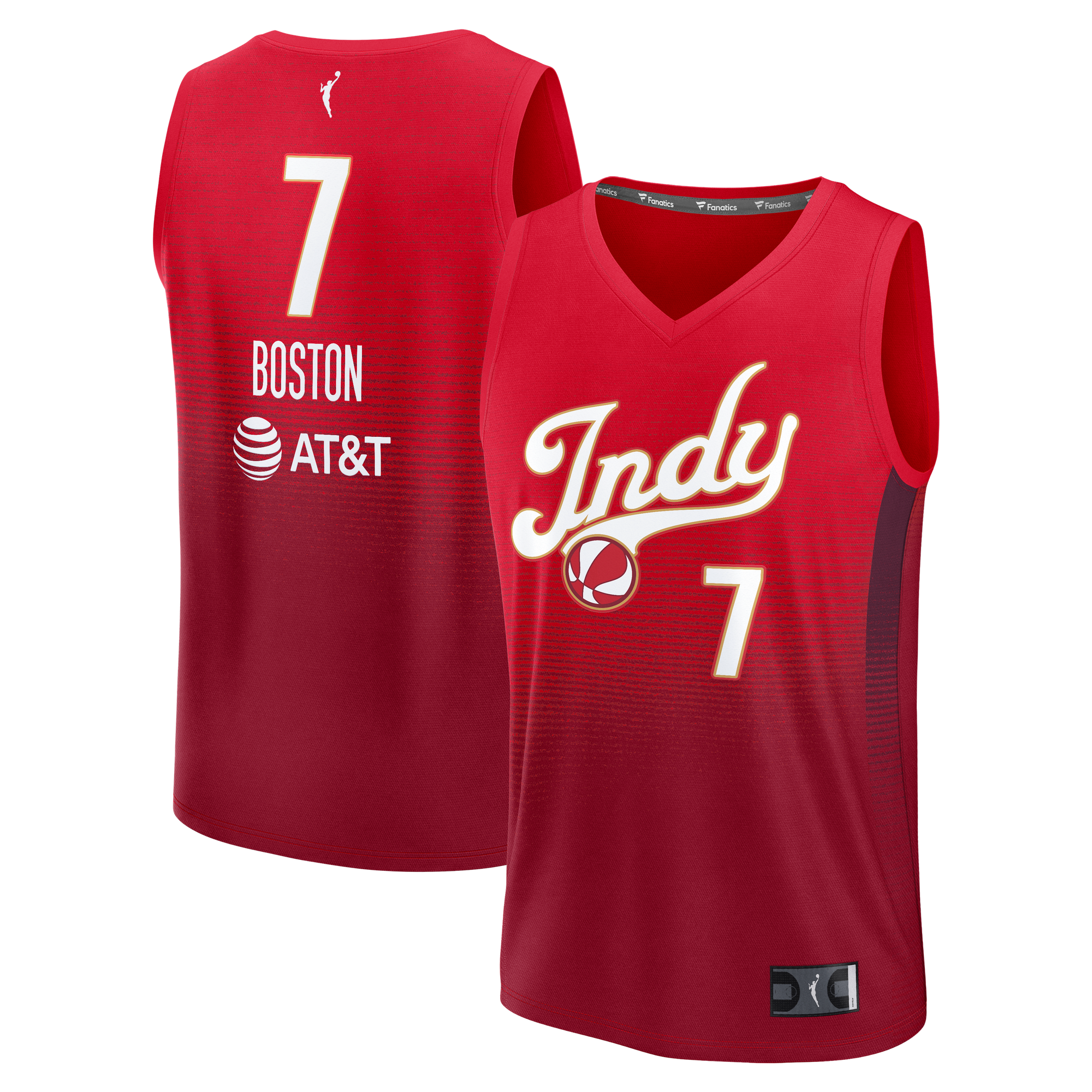 Unisex Fanatics Aliyah Boston Red Indiana Fever Fast Break Replica Jersey - Rebel Edition