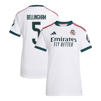 Women's adidas Jude Bellingham White Real Madrid 2026/27 Home Replica Jersey