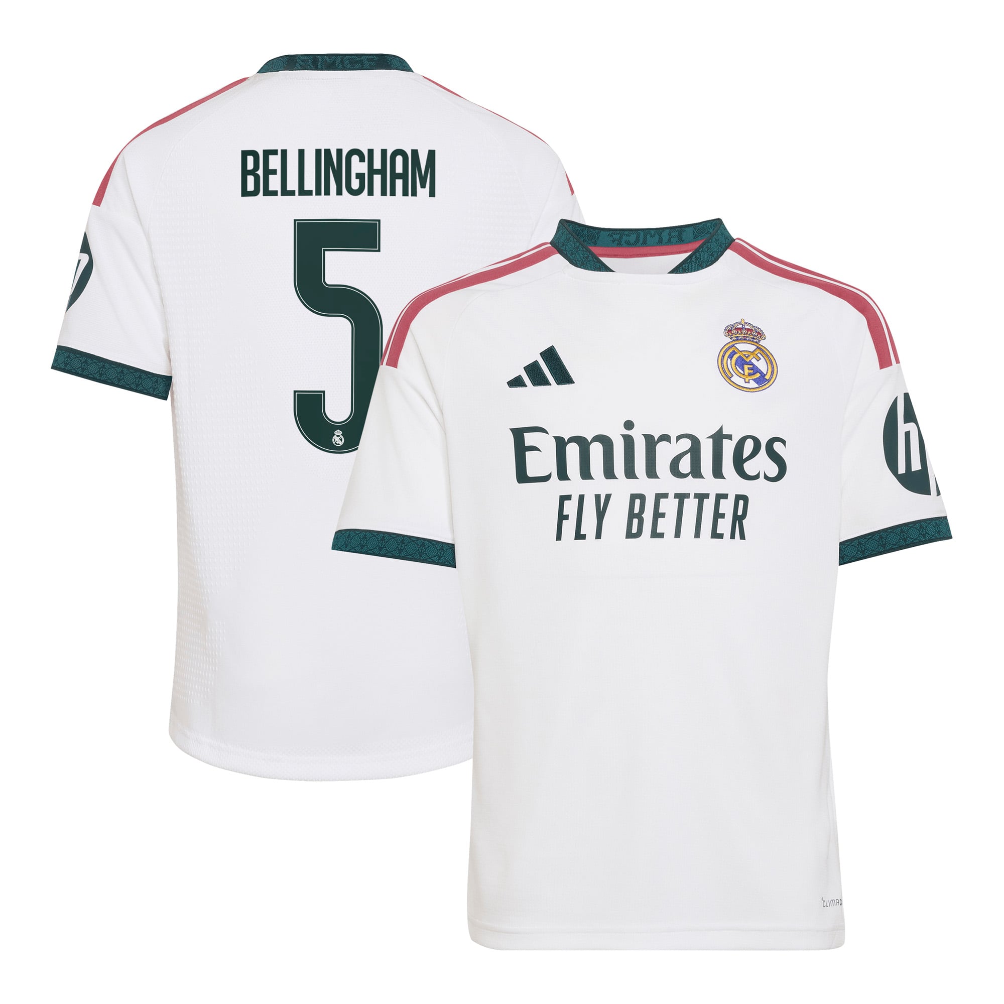 Youth adidas Jude Bellingham White Real Madrid 2026/27 Home Replica Jersey