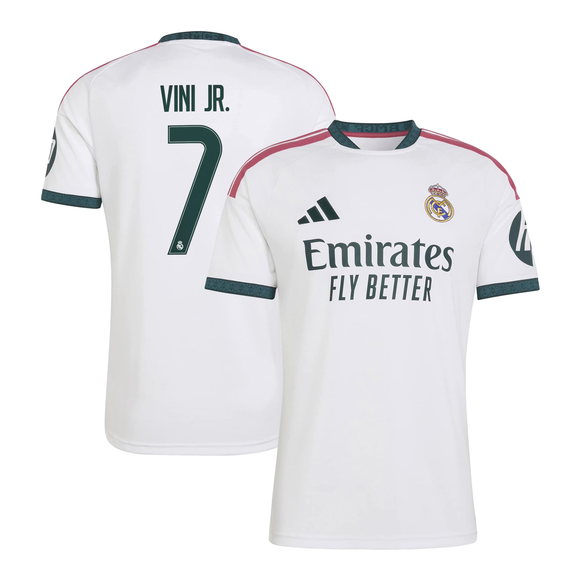 Men's adidas Vini Jr. White Real Madrid 2026/27 Home Replica Jersey