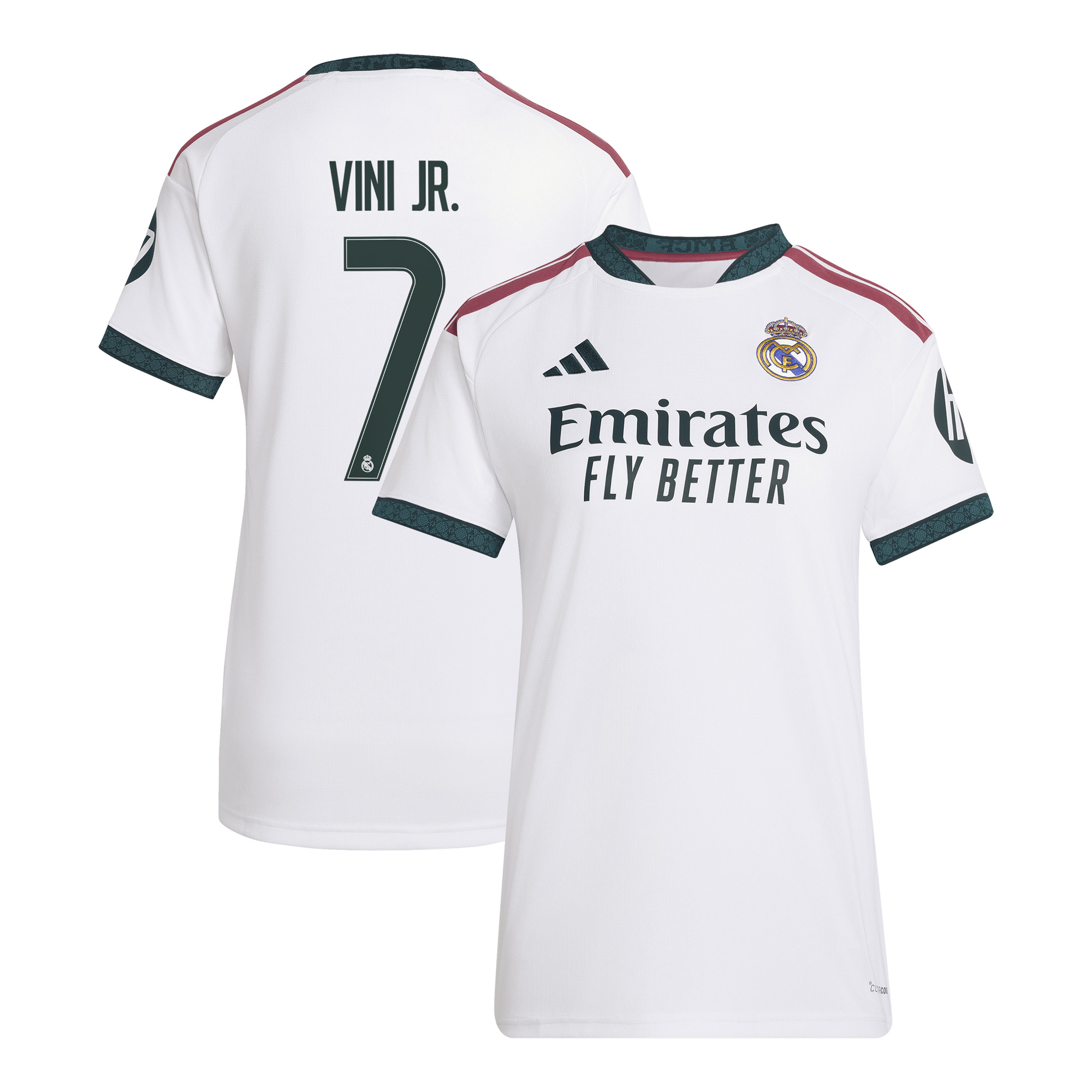 Women's adidas Vini Jr. White Real Madrid 2026/27 Home Replica Jersey