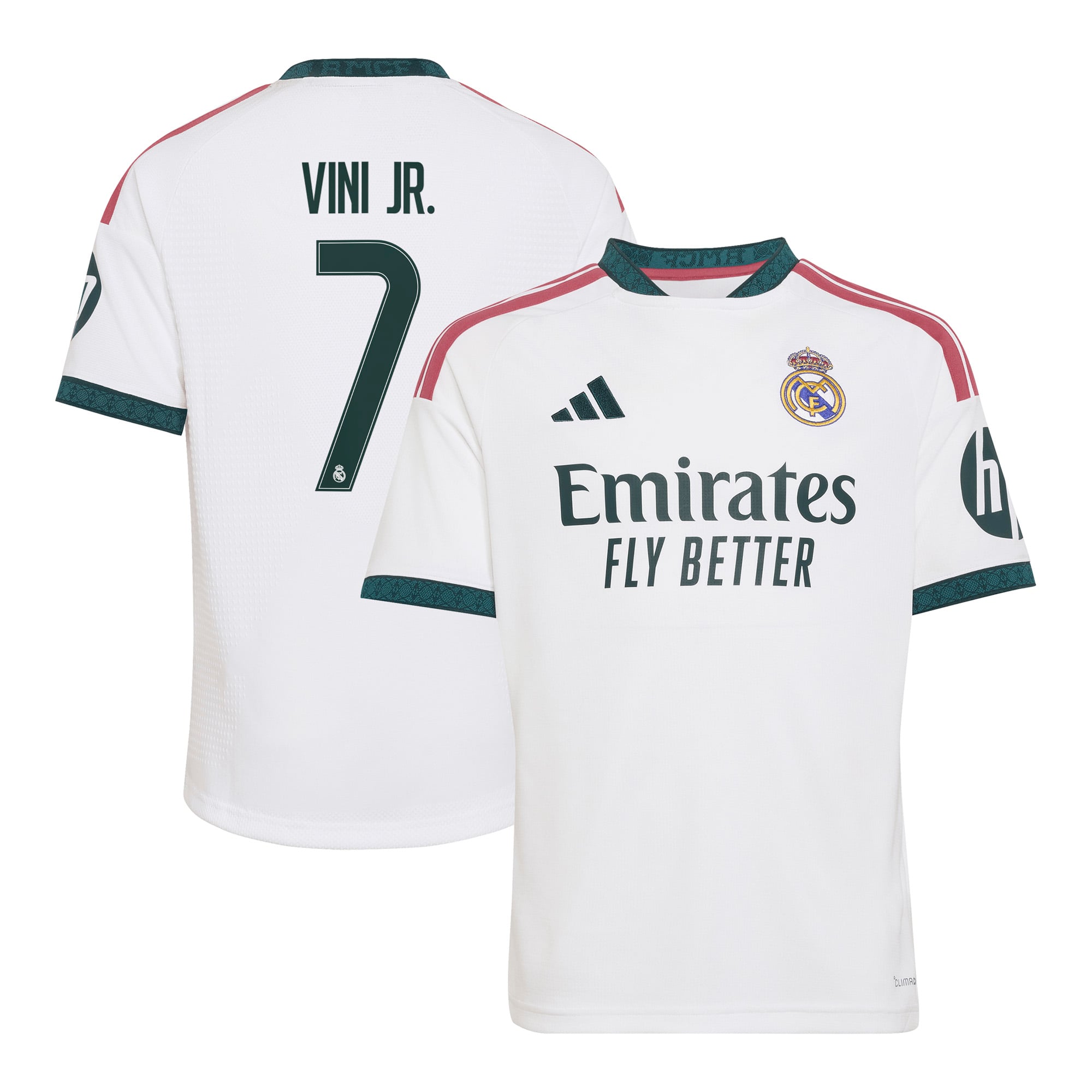 Youth adidas Vini Jr. White Real Madrid 2026/27 Home Replica Jersey