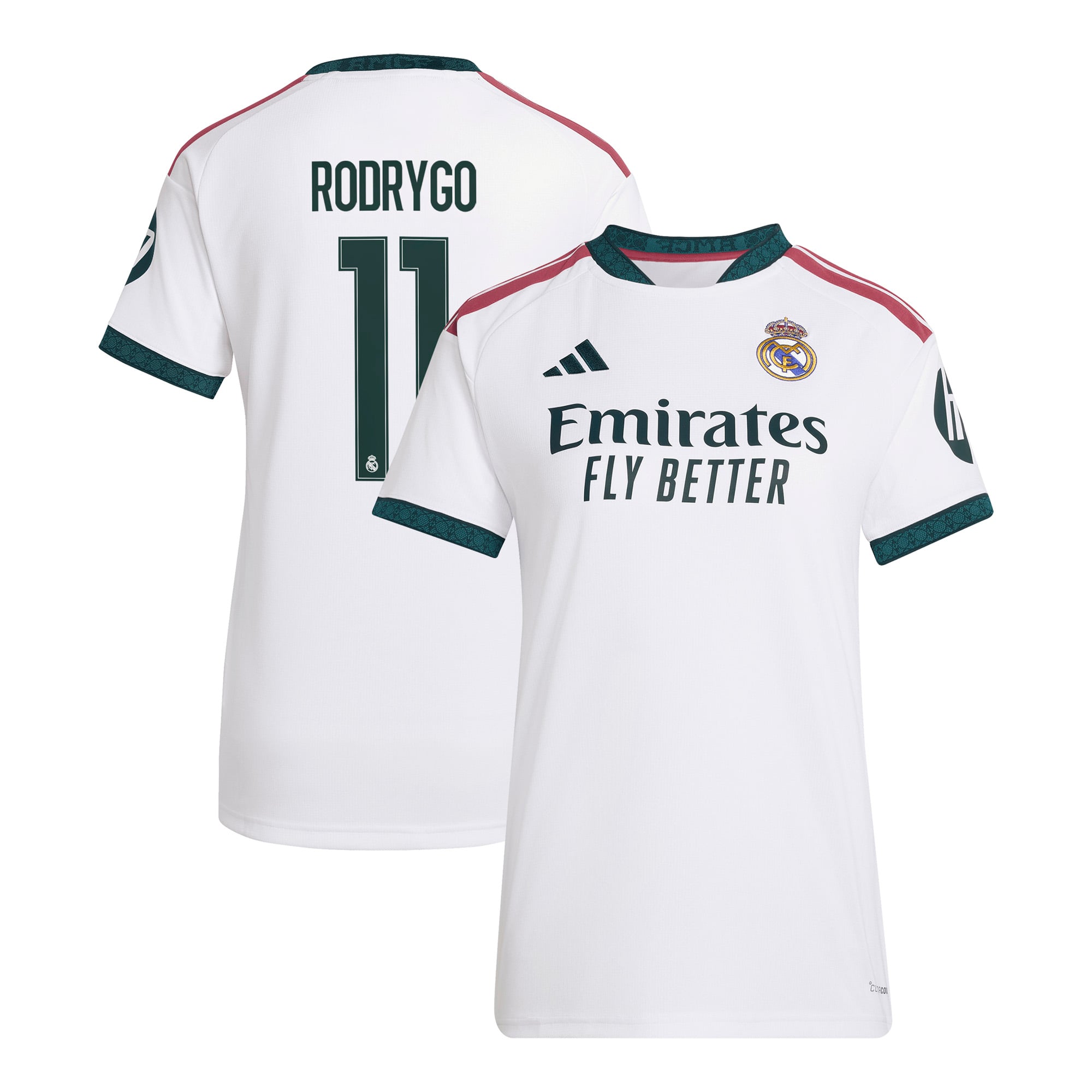 Women's adidas Rodrygo White Real Madrid 2026/27 Home Replica Jersey