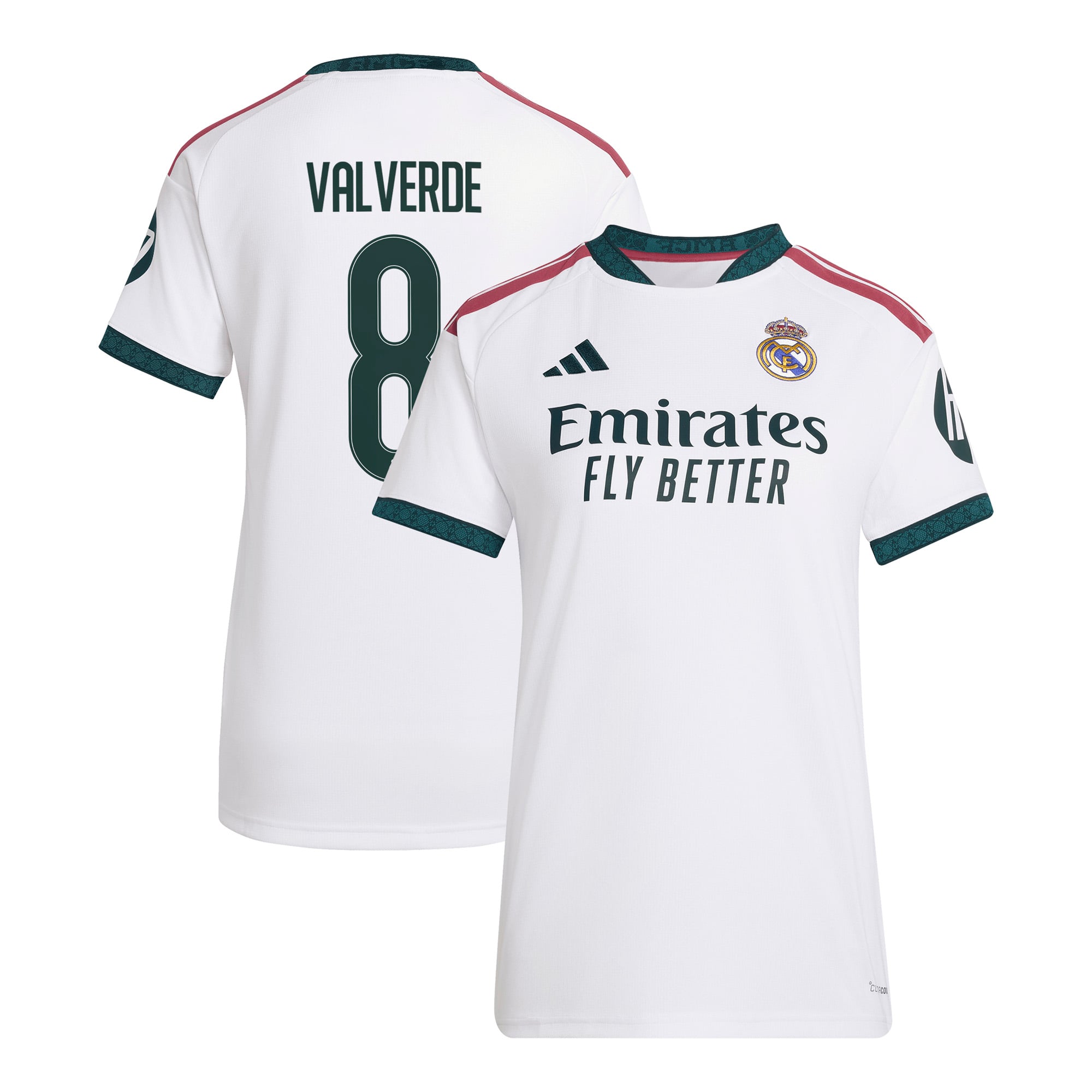 Women's adidas Federico Valverde White Real Madrid 2026/27 Home Replica Jersey