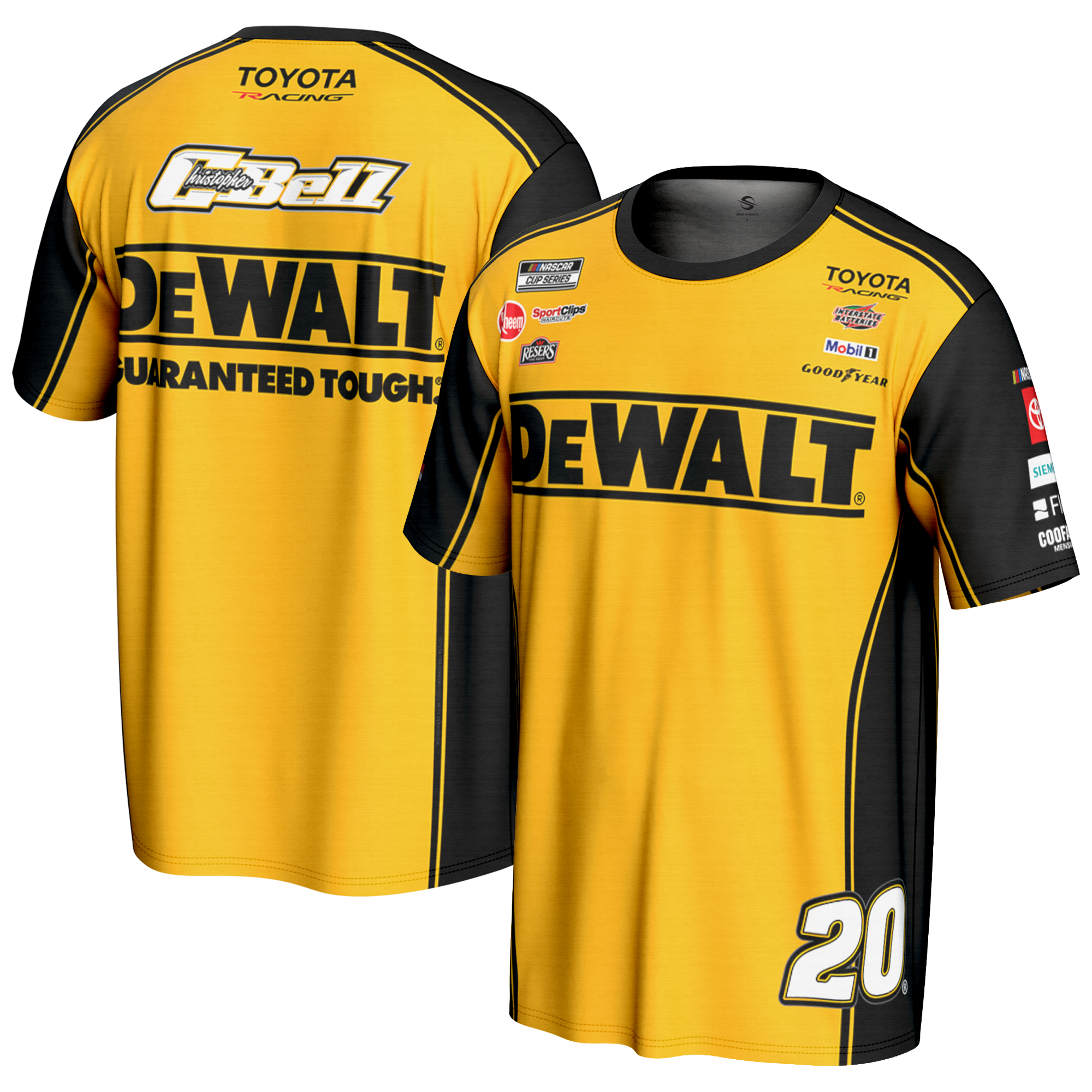 Youth ProSphere Yellow Christopher Bell DeWalt T-Shirt