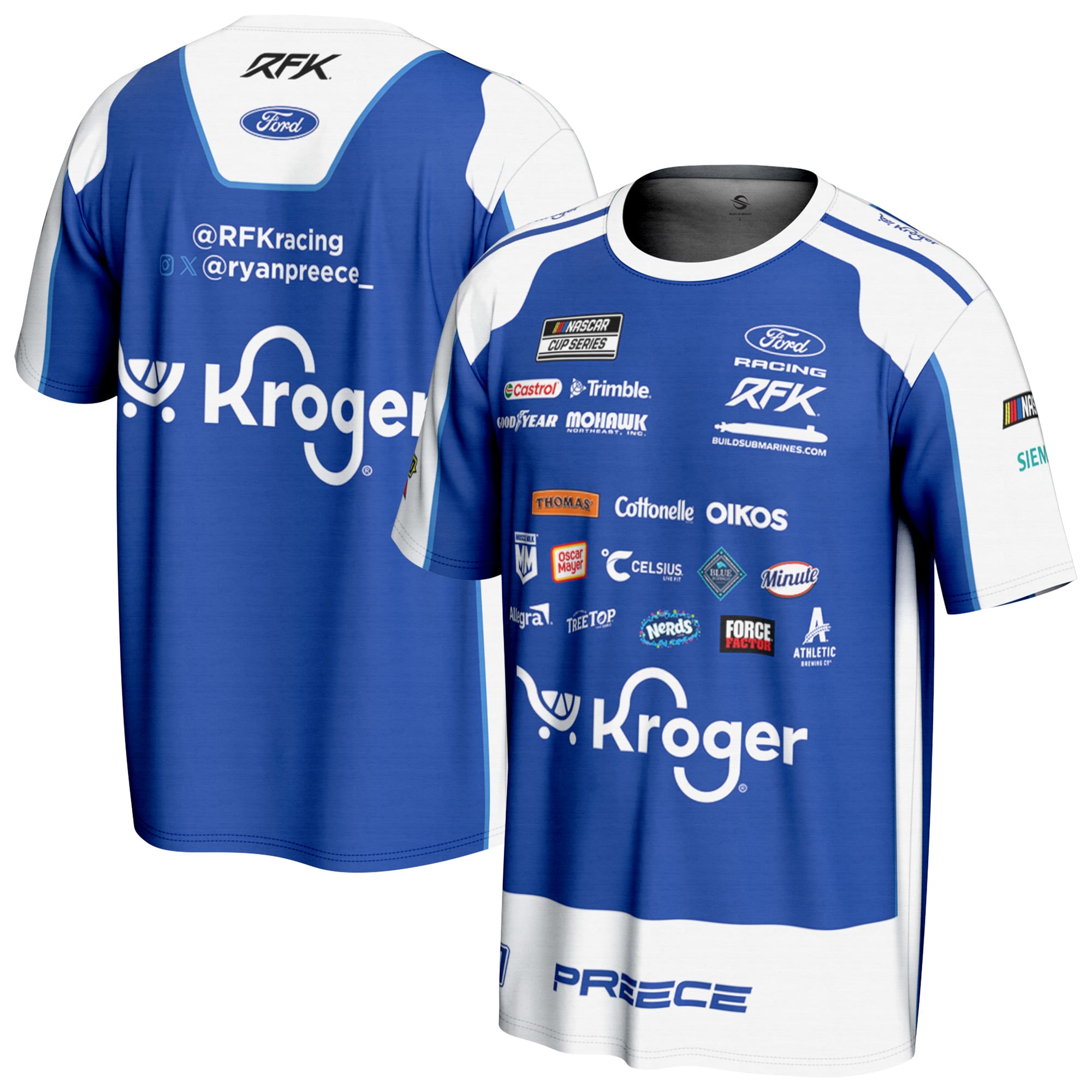 Youth ProSphere Blue Ryan Preece Kroger T-Shirt Youth ProSphere Blue Ryan Preece Kroger T-Shirt