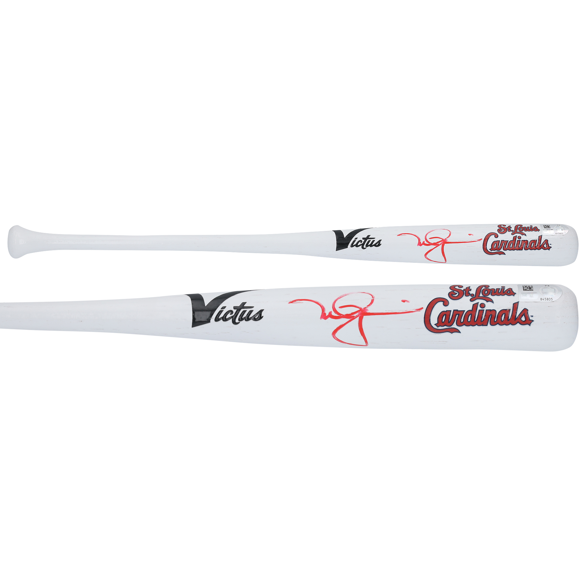 Mark McGwire St. Louis Cardinals Autographed Victus Team ID Mini Bat