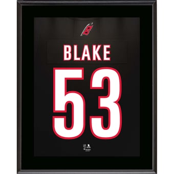 Jackson Blake Carolina Hurricanes 10.5" x 13" Jersey Number Sublimated Player Plaque
